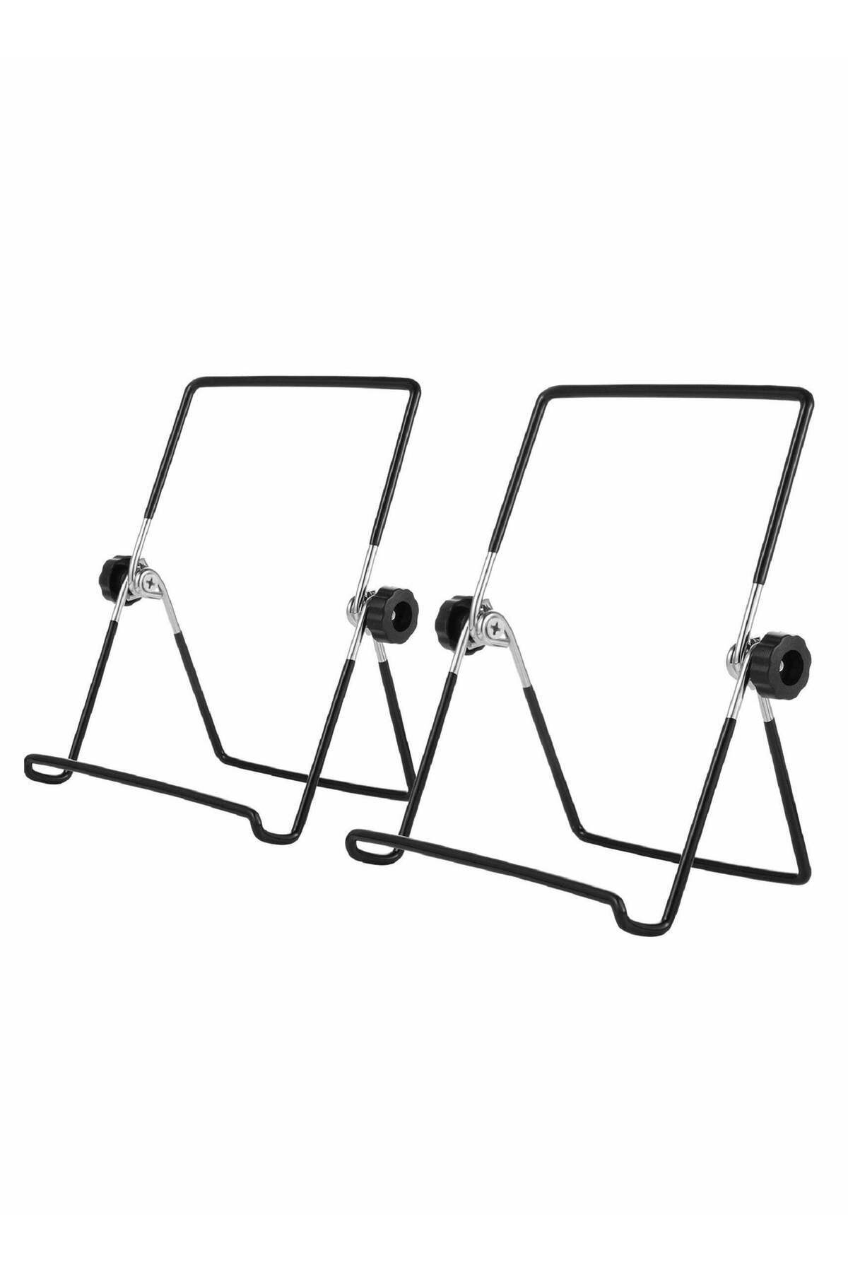 Generic-Excefore Plate Stand, Easel Picture Frame Stand, Adjustable Foldable Tablet Iron Display Holder 1