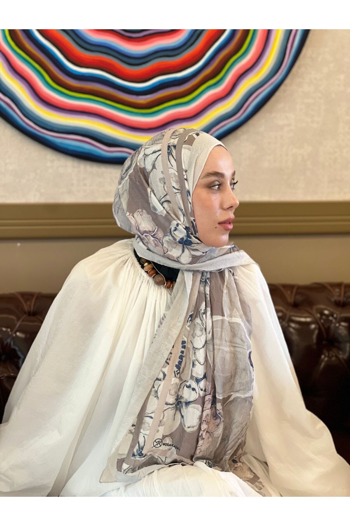 Modakaşmir-Lipa Pattern Bamboo Shawl 3