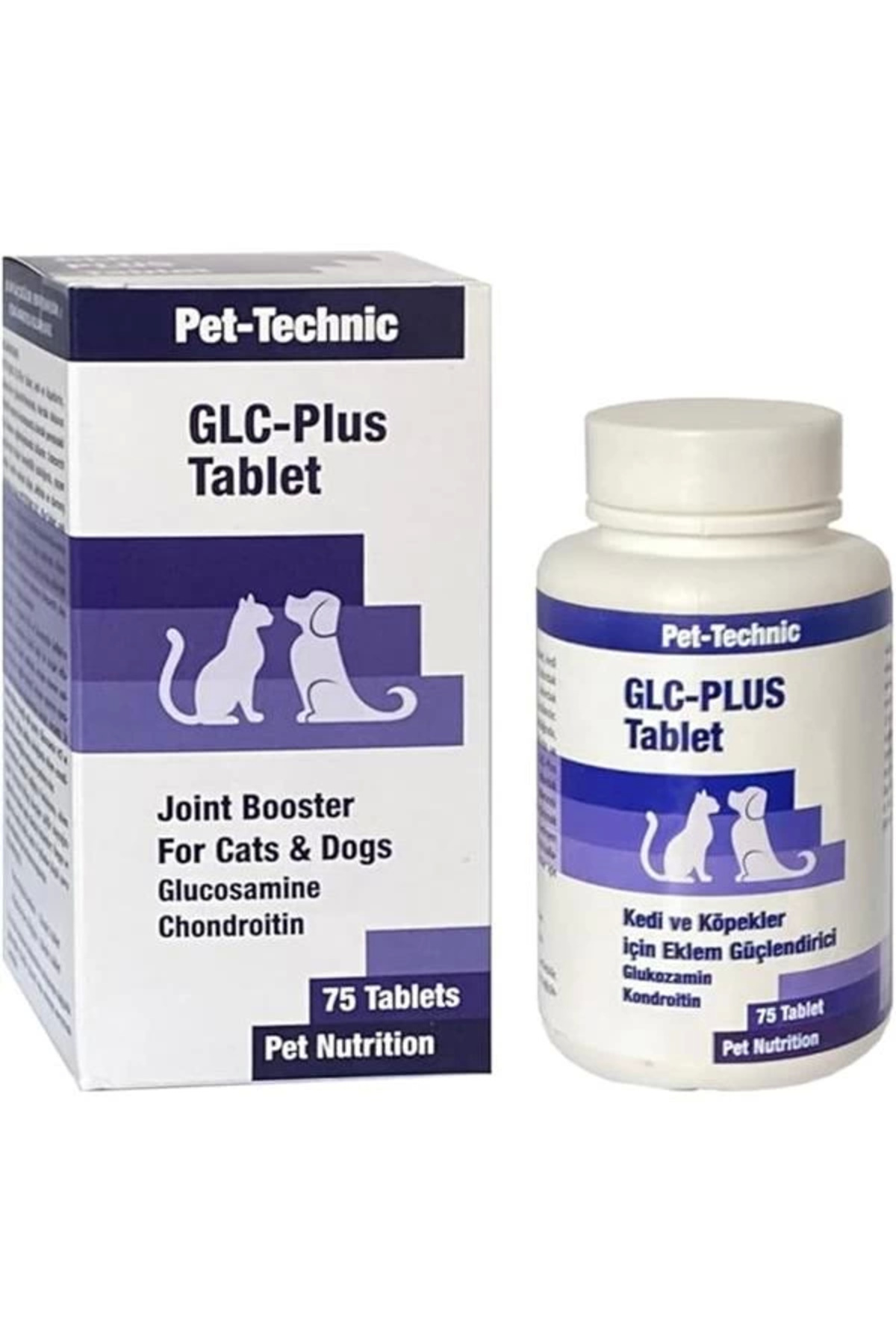 AyrStore Pet-Technic GLC Plus Tablet – Kedi ve Köpekler İçin Glukozamin ve Kondroitin İçerikli Eklem