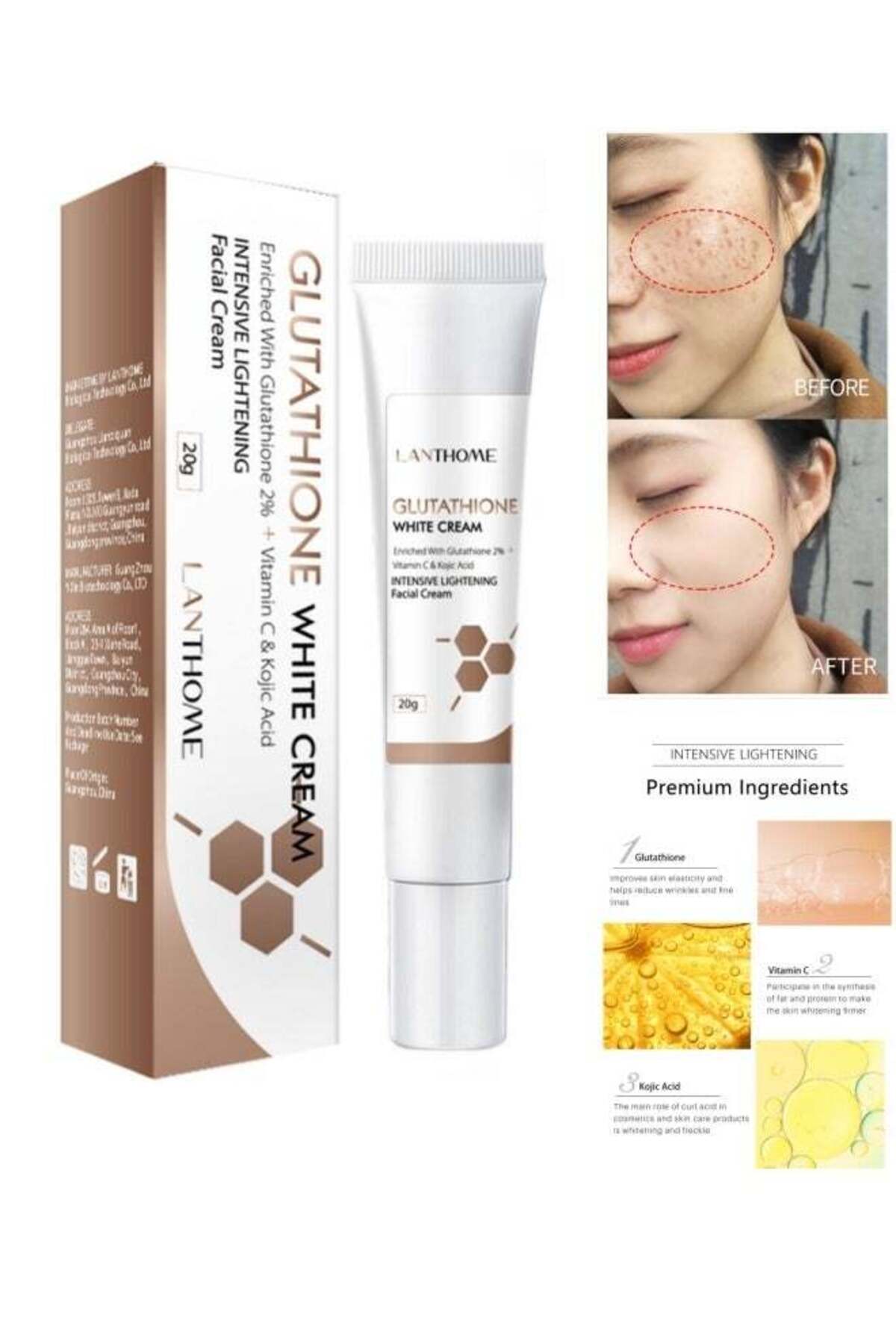 face cream with glutathione LATINO Glutathion Whitening Face Cream With Lemon & Spf 20. X. Jar Sale