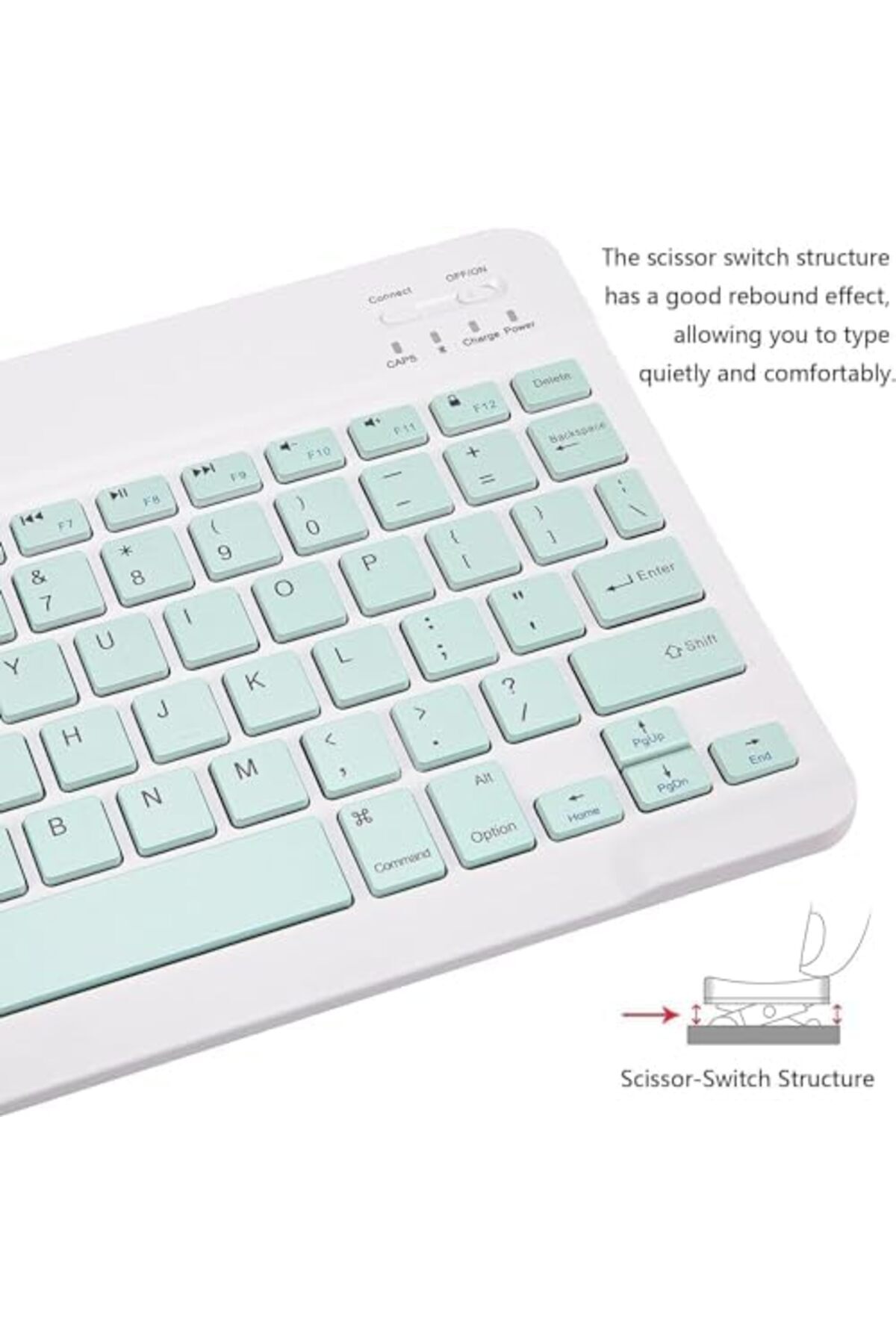 Shopi-NEW Ultra-Slim Bluetooth Keyboard and Mouse Combo Rechargeable, Portable Wireless Keyboard Mouse Set 4
