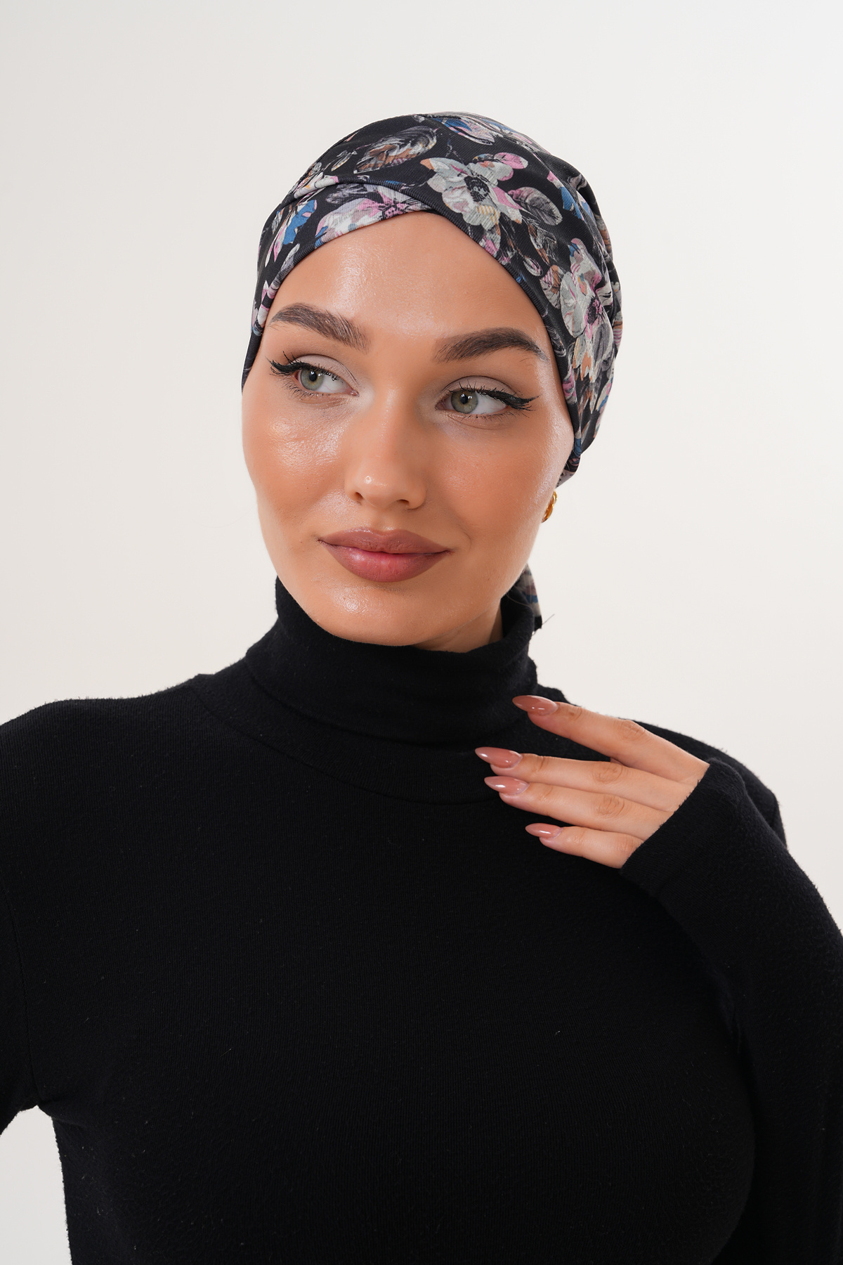 کلاه شنا صلیبی طرح دار کلاه استخر دریایی کلاه ورزشی استفاده روزانه روسری لباس شنا با حجاب 6