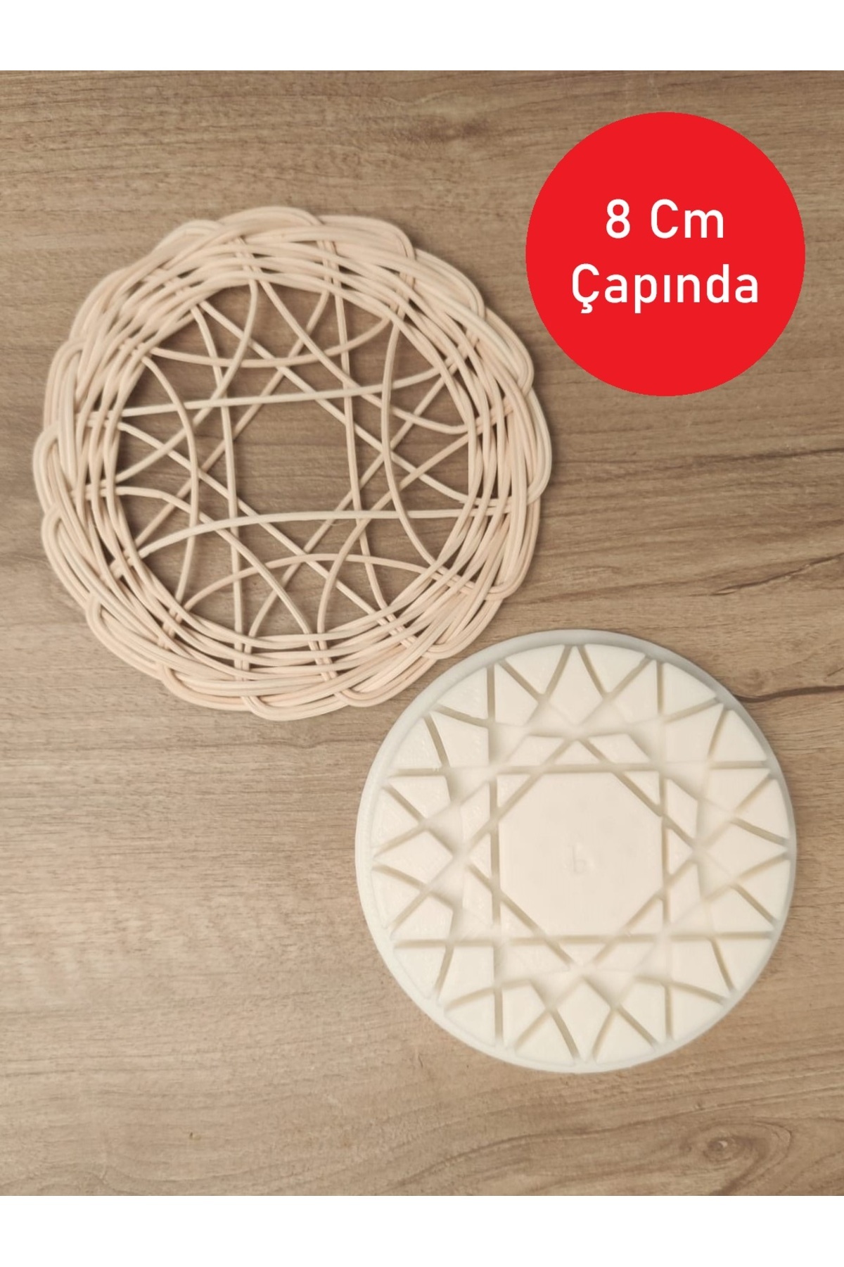 Petek Rattan Yuvarlak Rattan Kalıp – Şekilli Sepet Örme Kalıbı- Kağıt Çubuklara Uygun Değil