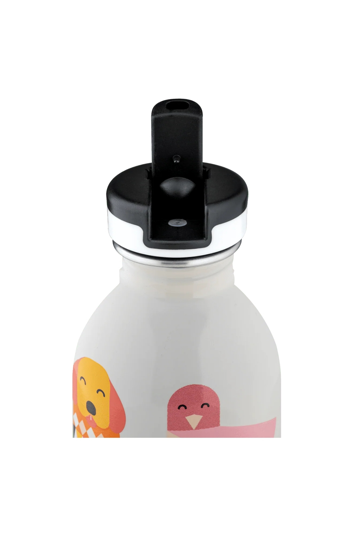 24 Bottles Kids Bottle Best Friends Pipetli Paslanmaz Çelik Çocuk Su Matarası 250 ml fotoğrafı 3 (önizleme)