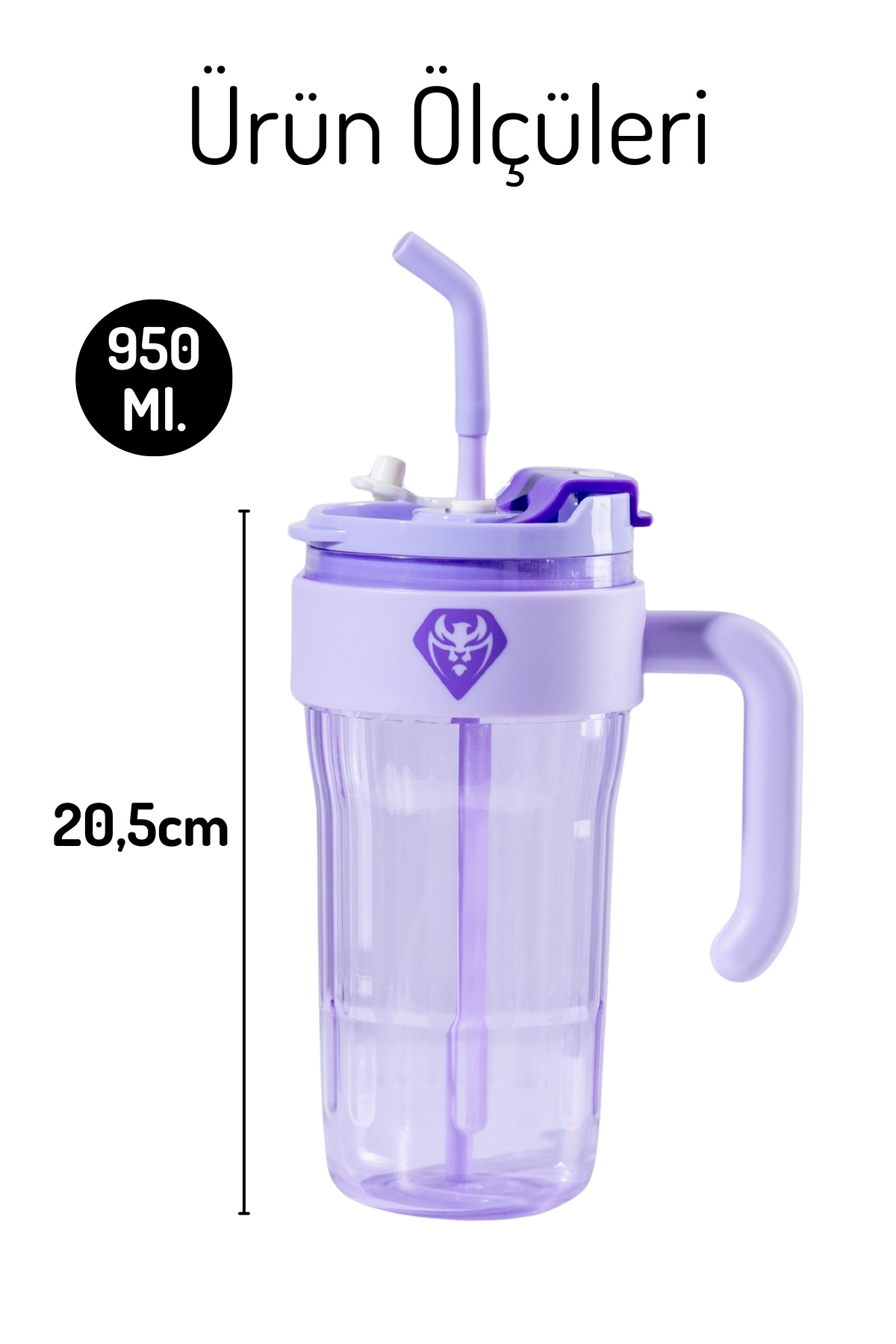Nandy Home-Simple Flask with Handle – Leakproof Silicone Lid, 950ml. 5