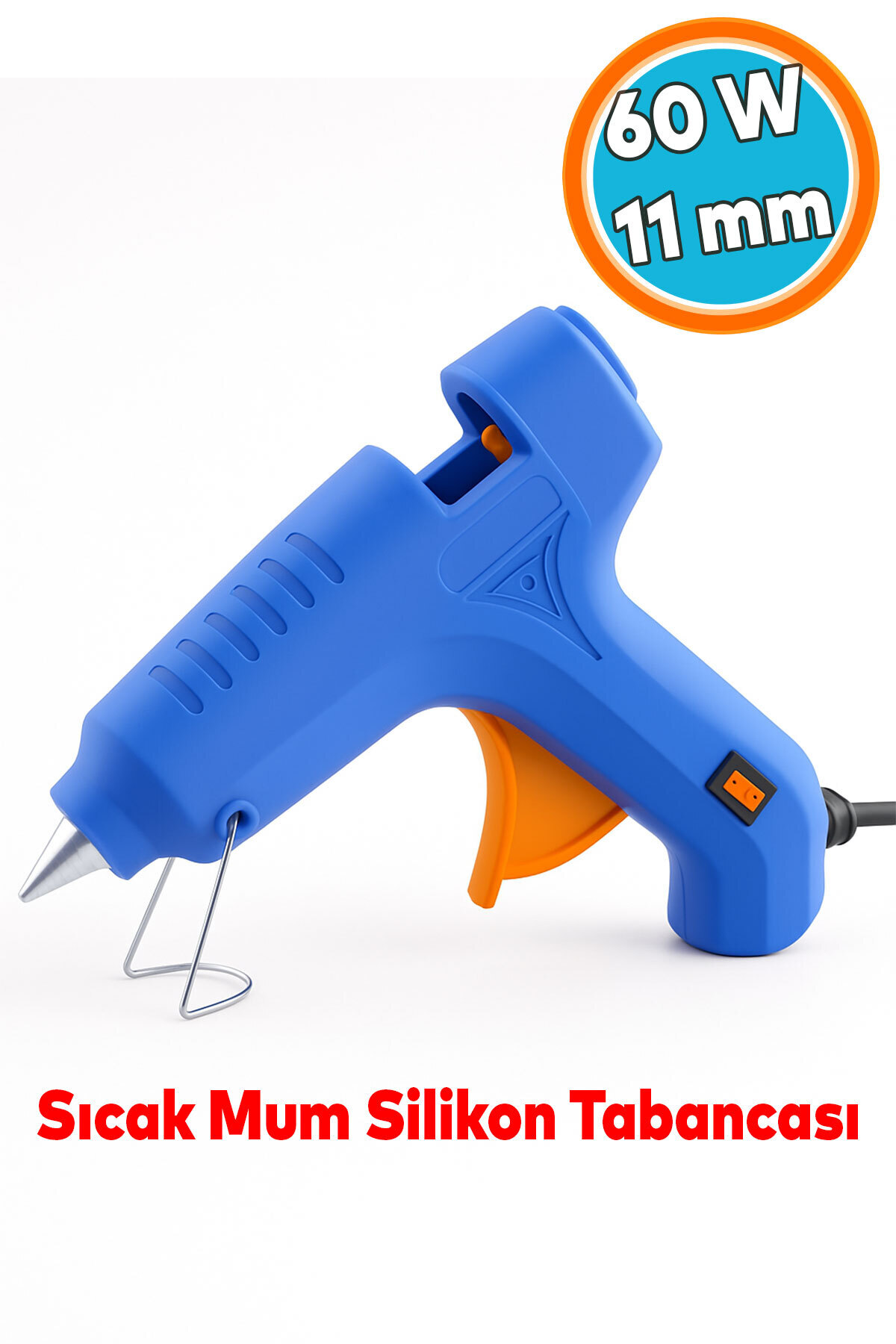 NZB Sıcak İnce Mum Silikon Tabancası 11 mm 60W 190°C Hızlı Isınan Güçlü Yapıştırıcı Tabanca Ergonomik