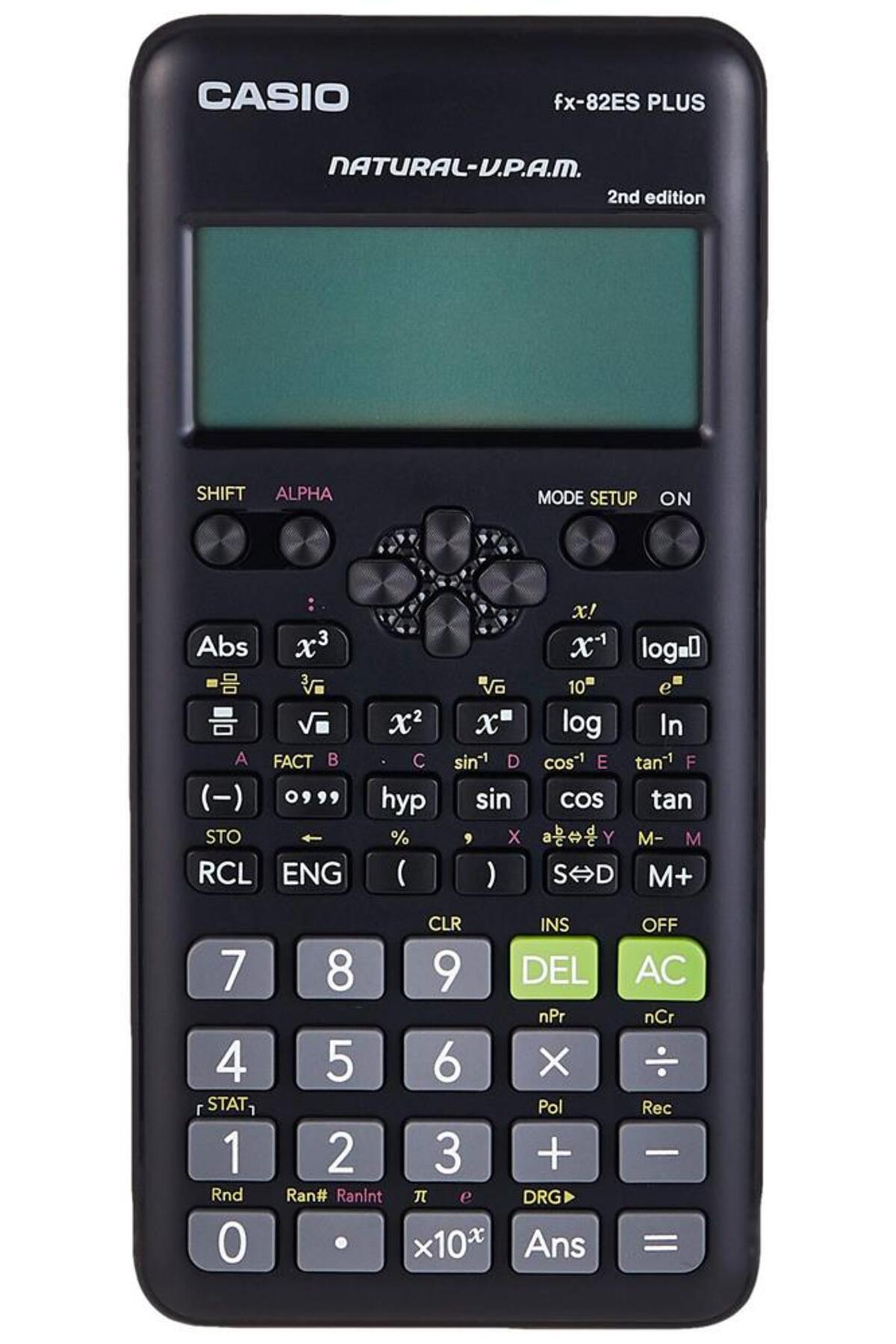 HALL BREATHE Siyah Bilimsel Fonksiyonlu Hesap Makinesi, FX-82ES Plus 2. Versiyon