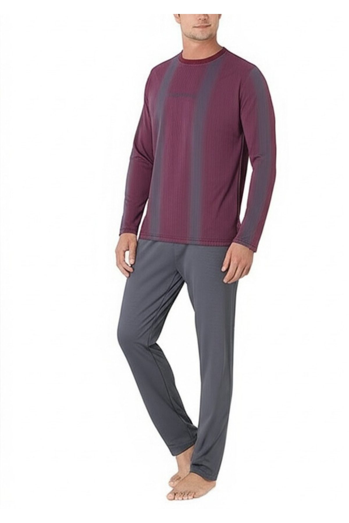 ست پیژامه مردانه راسته فاق نرمال آستین بلند | پیر کاردین Pierre Cardin CH.PC.6.105.C0 - تصویر 7
