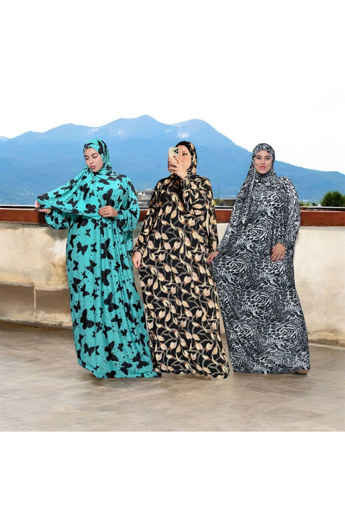Generies-A set of 3 free size shawls, suitable for weights up to 110 kg 3