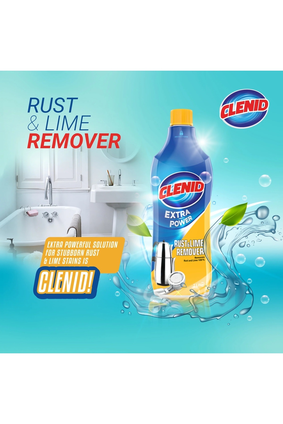 CLENDIX-CLENID limescale and rust remover, 1000 ml 1