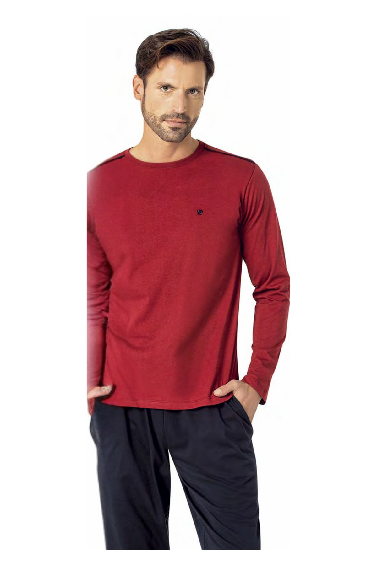 ست پیژامه مردانه راسته فاق نرمال آستین بلند | پیر کاردین Pierre Cardin CH.PC.6.100.C0 - تصویر 5