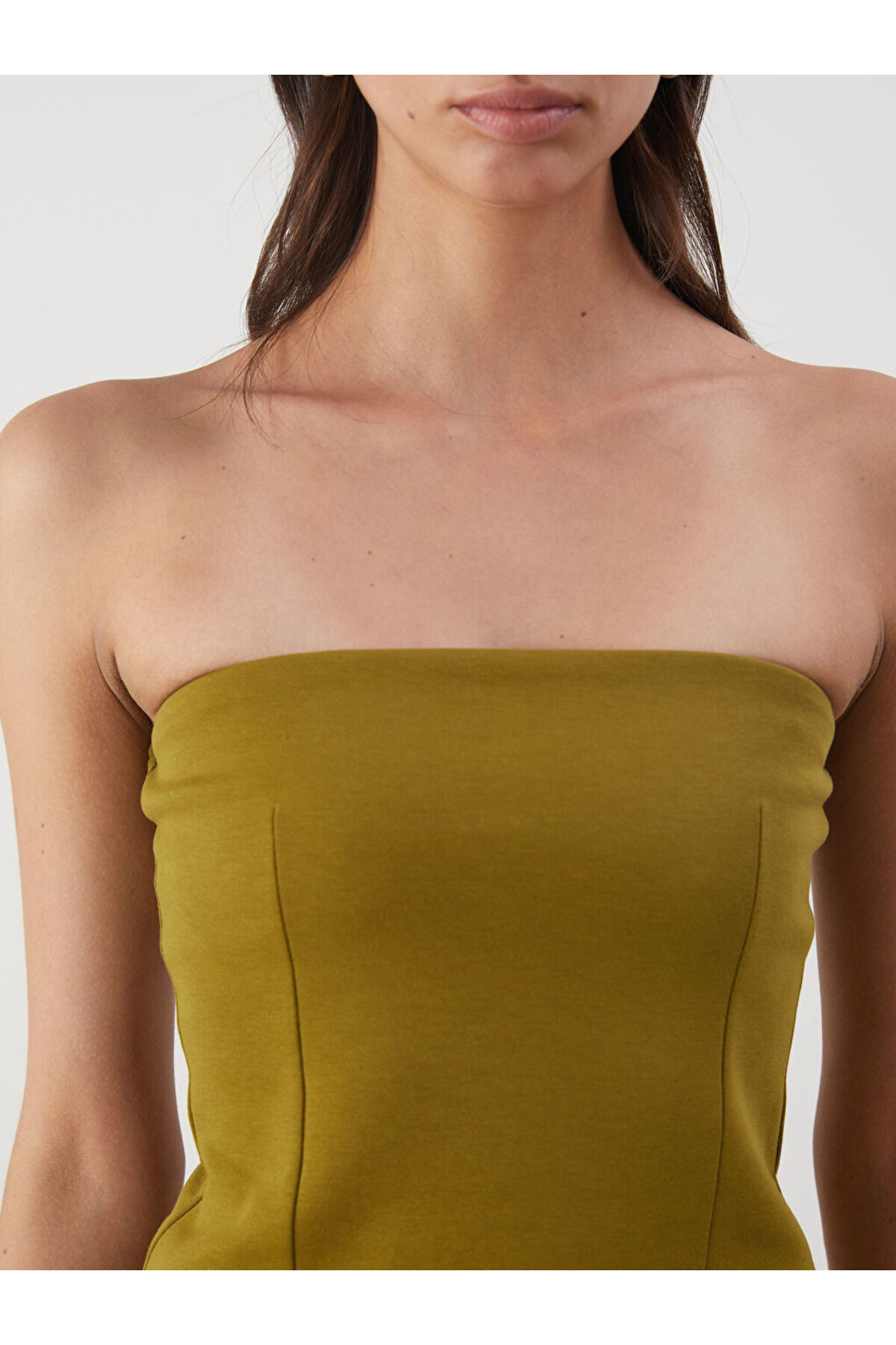 LC Waikiki-Create Your Style from Uzg Store |   Strapless Neckline Peplum Blouse 4