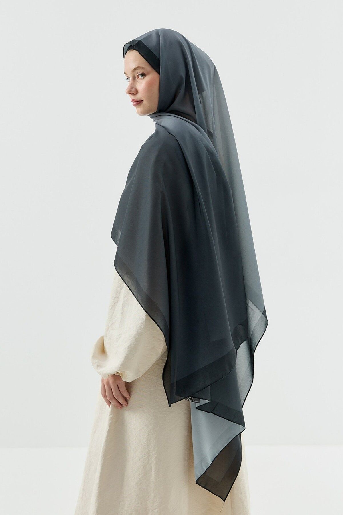 Modakaşmir-Velora Gradient Pattern Prose Shawl 3