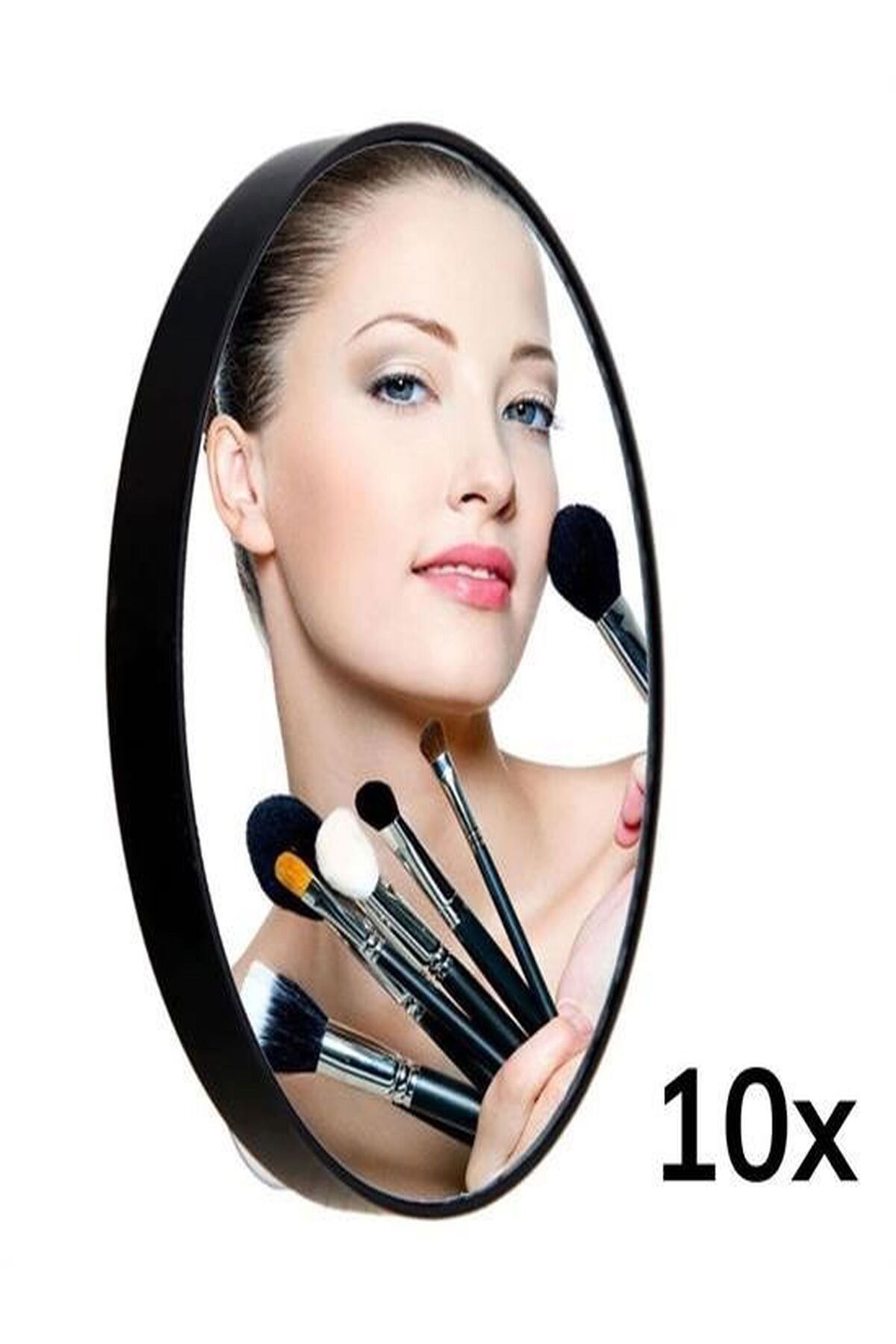 Özasya AVM 10x Büyüteçli Vantuzlu Pratik Kullanışlı Makyaj Lens Traş Aynası
