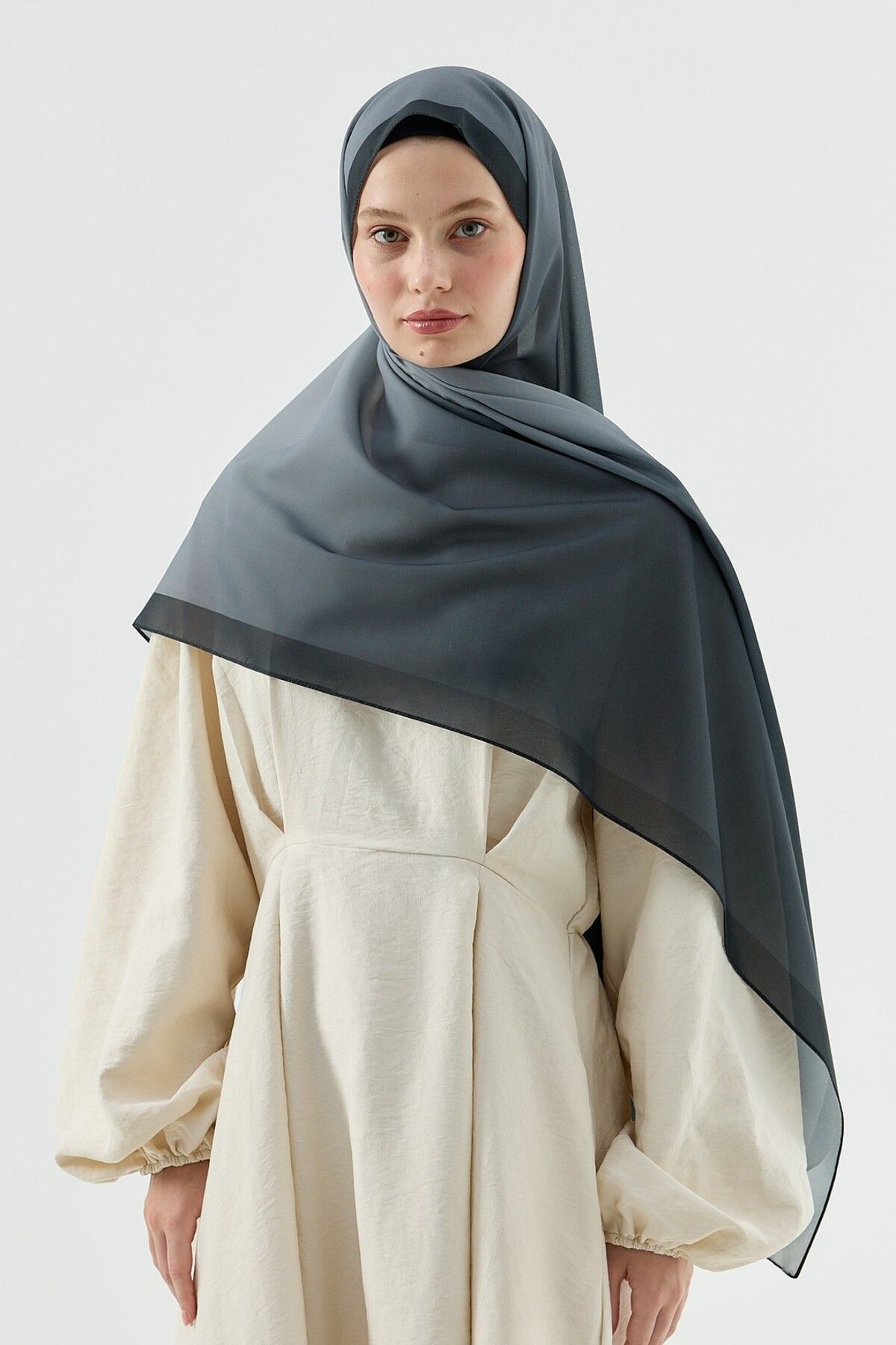 Modakaşmir-Velora Gradient Pattern Prose Shawl 1