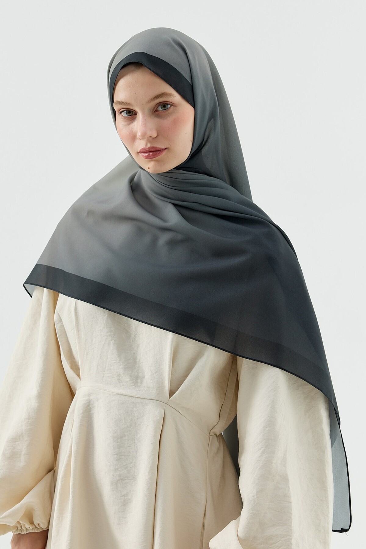 Modakaşmir-Velora Gradient Pattern Prose Shawl 1