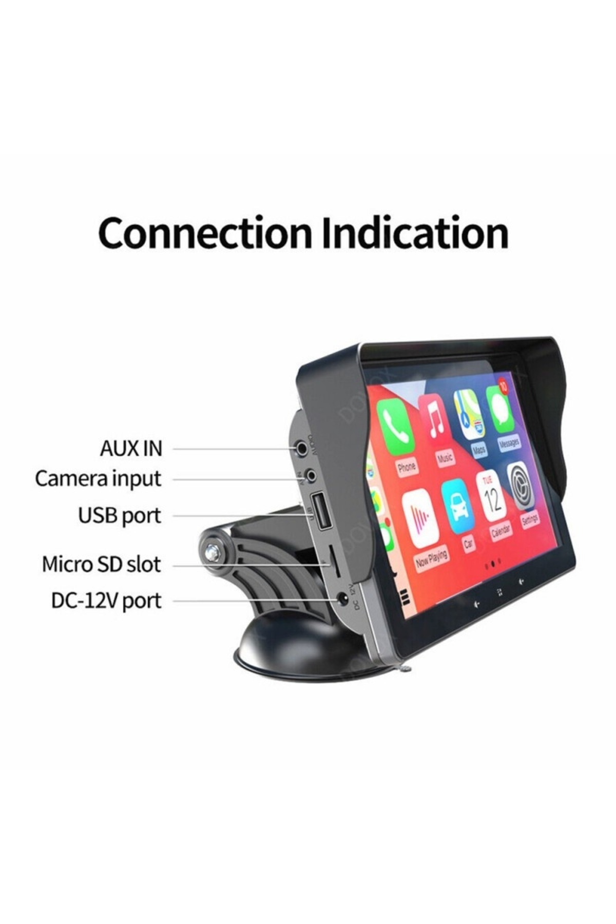 TECHSTAR-® Apple Carplay/Android Multimedia System, Touch Screen, 7 inch 1080P Full HD, Bluetooth, 2