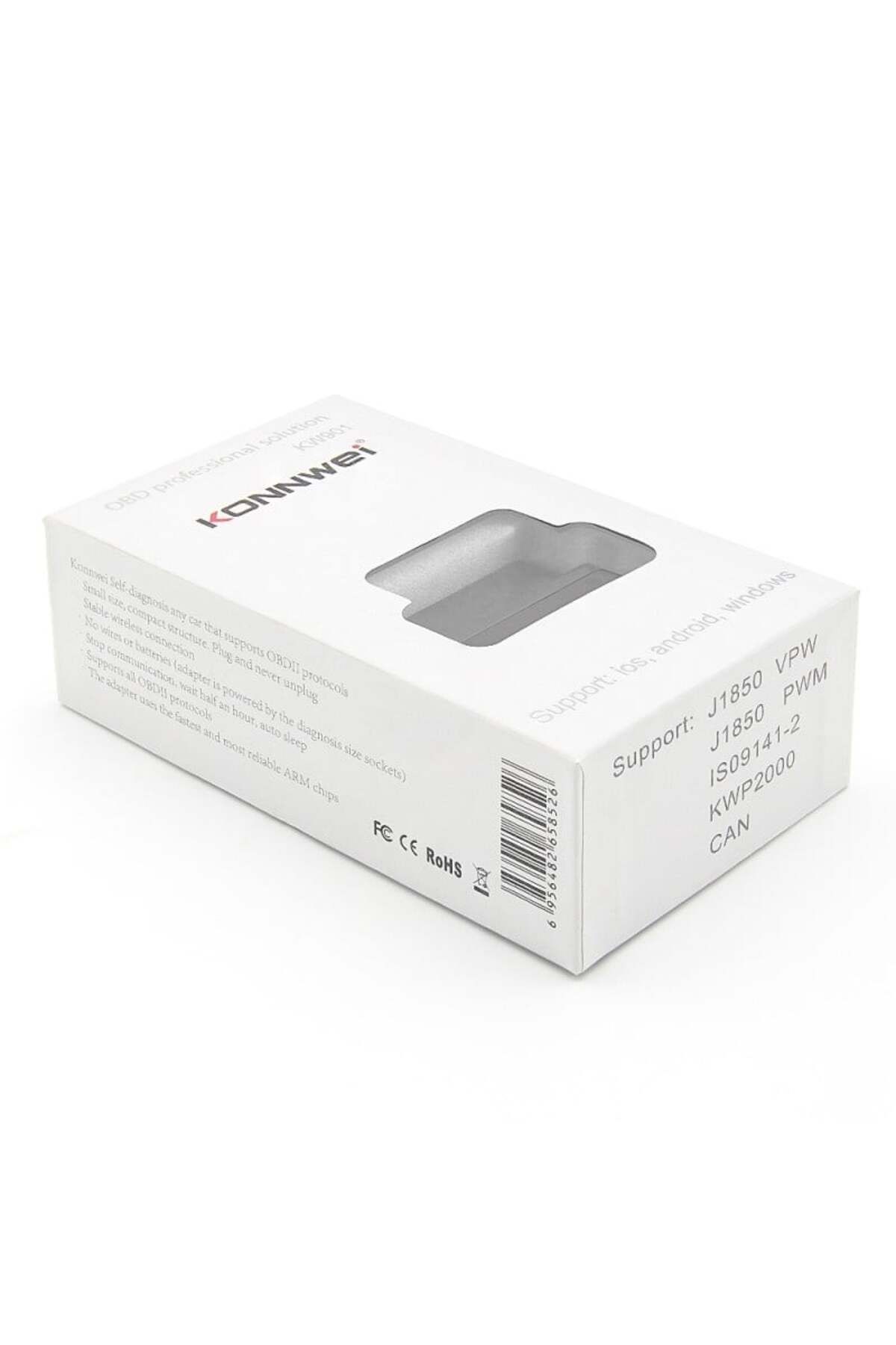 KONNWEİ-OBD2 Car Diagnostic KW901, Bluetooth 5.0, ON-OFF Button, Android iOS Compatible, ELM 327 7