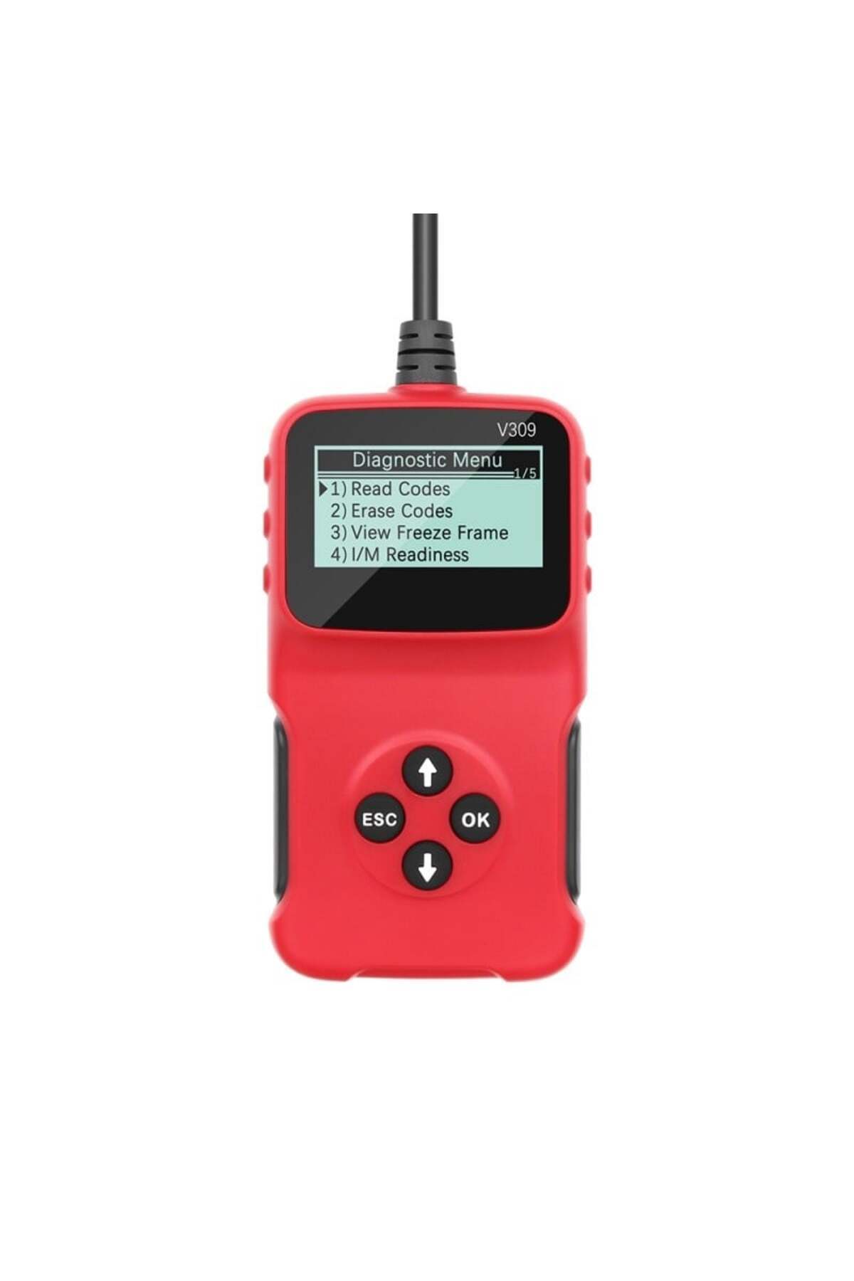 TECHSTAR-® V309 Car Diagnostic and Scan Tool, OBD2, Read/Clear Fault Codes, LCD Screen, DTC Search, 9