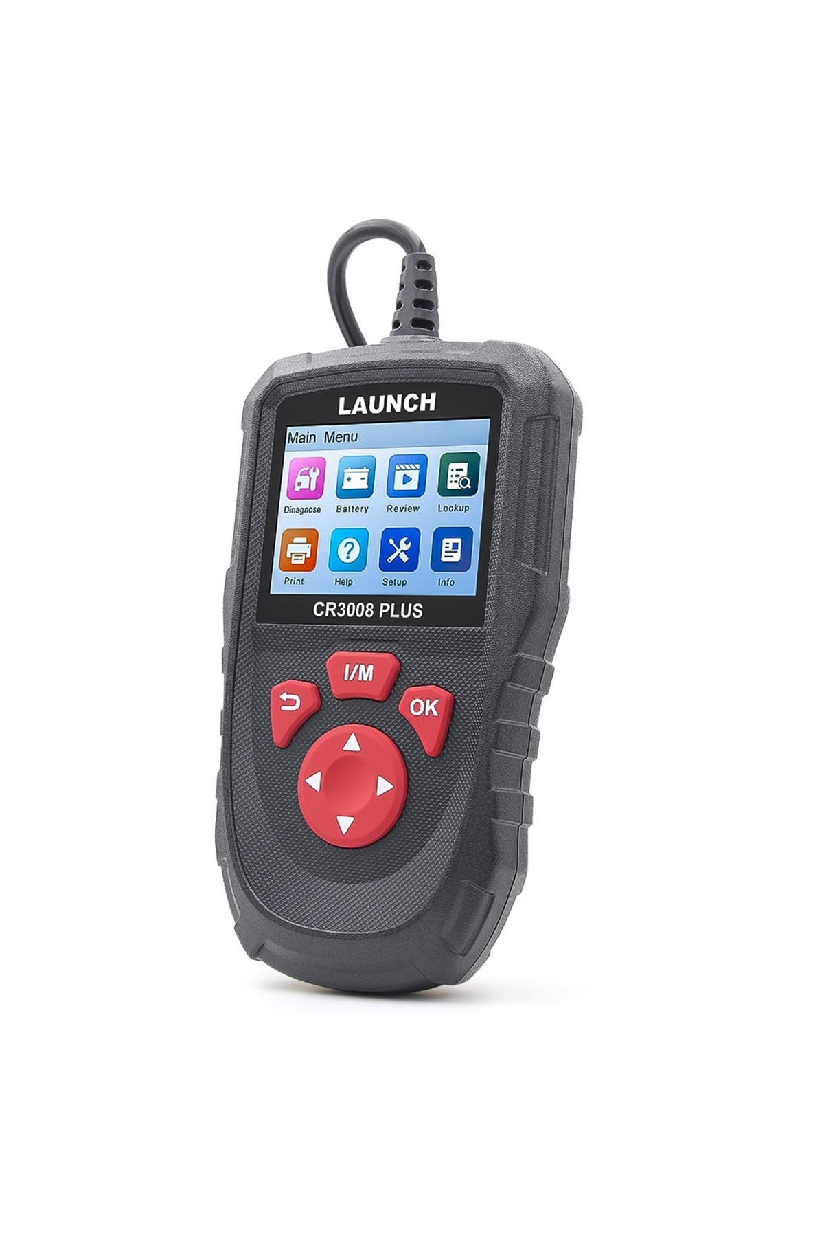 Launch-Creader CR3008 Plus OBD2 Car Tester with Full Diagnosis, 2.8" Color Screen, Compatible with 5