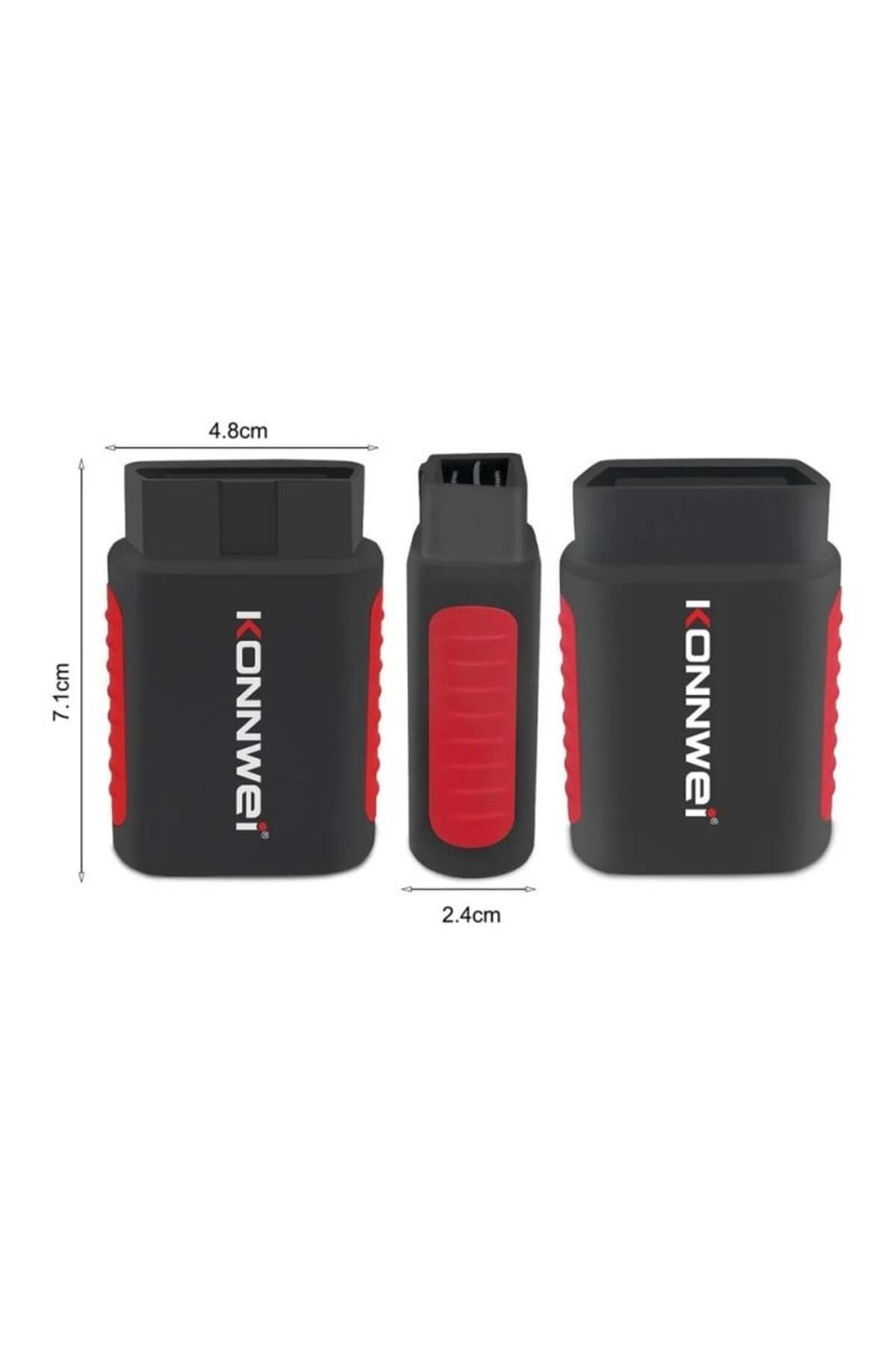 KONNWEİ-Car Diagnostic and Scan Tool, Kdiag, OBD2, Bluetooth 5.0, 9 - 18 V, Compatible with Android 5