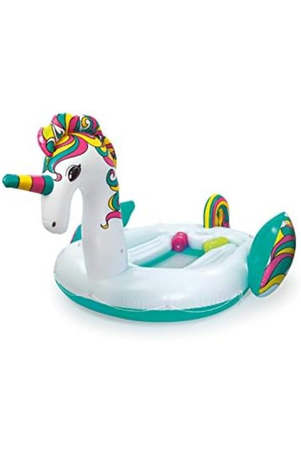 BESTWAY-H2OGO! Giant Unicorn Floating Island Raft | Giant Inflatable Pool Float for Adults | Includes Mesh-B 2