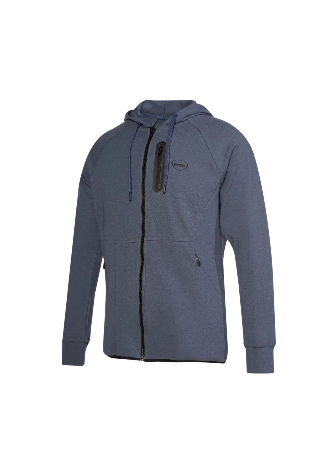 کاپشن کلاه‌دار مردانه HMLNOVA ZIP Hoodie هامل سویشرت اسپرت hummel