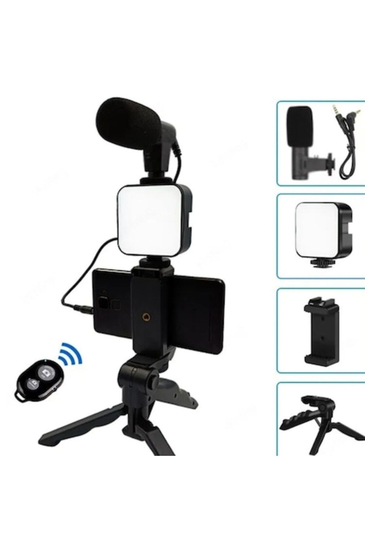 OEM-Professional Vlogging Kit for YouTube and TikTok with LED Lamp, Microphone, Compatible with Camera/S 1