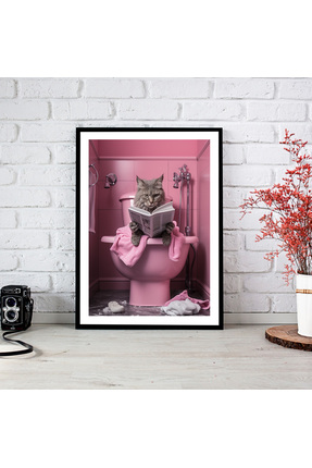 woodsia Tek Parça Çerçeve Görünümlü Ahşap MDF Poster Tablo CTMD TEK0469