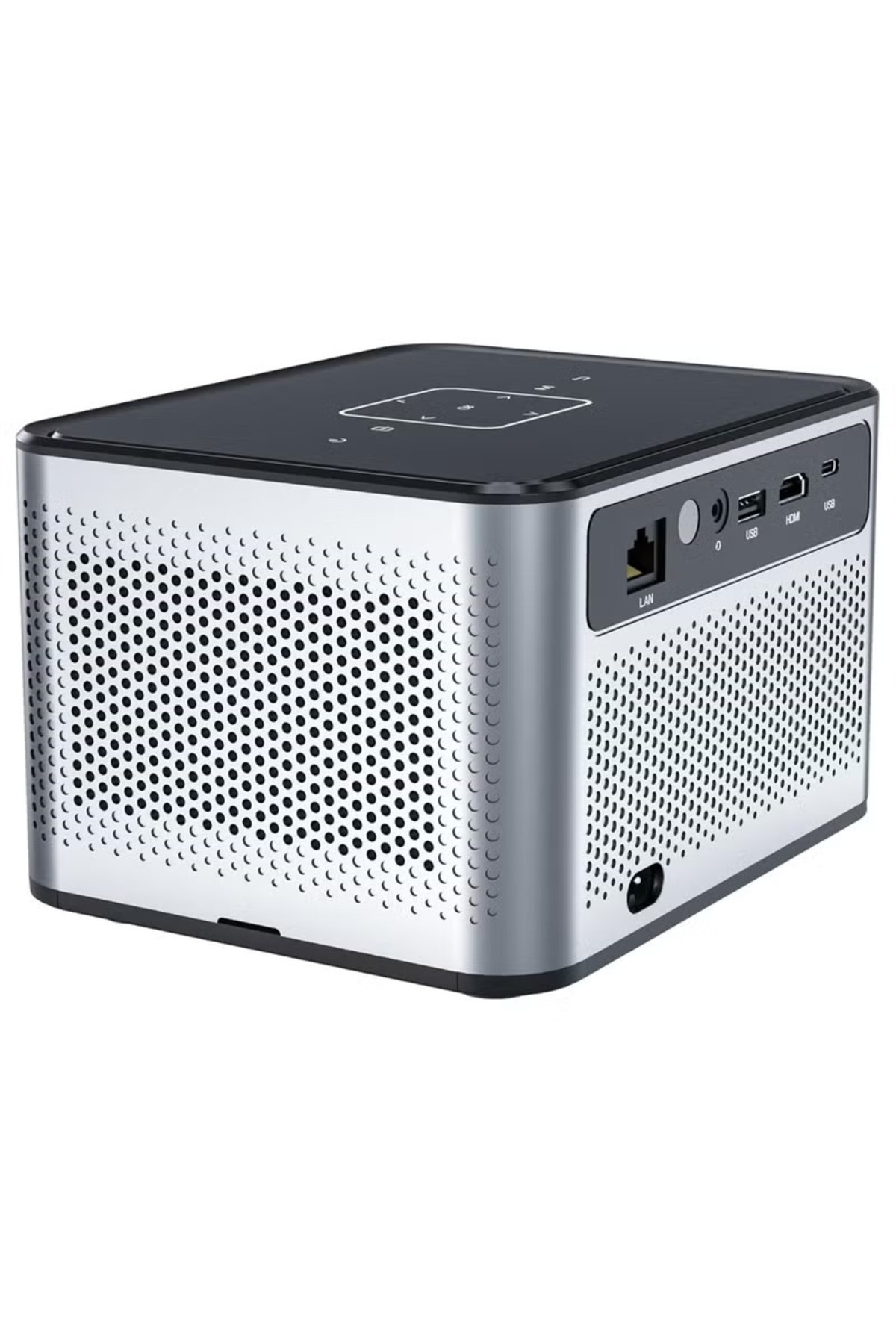 Bicchoo-Smart Mini Projector w/ Speaker, 2.4/5G WiFi, BT, Screen Mirroring, HDMI USB, Android/iOS/PC 2
