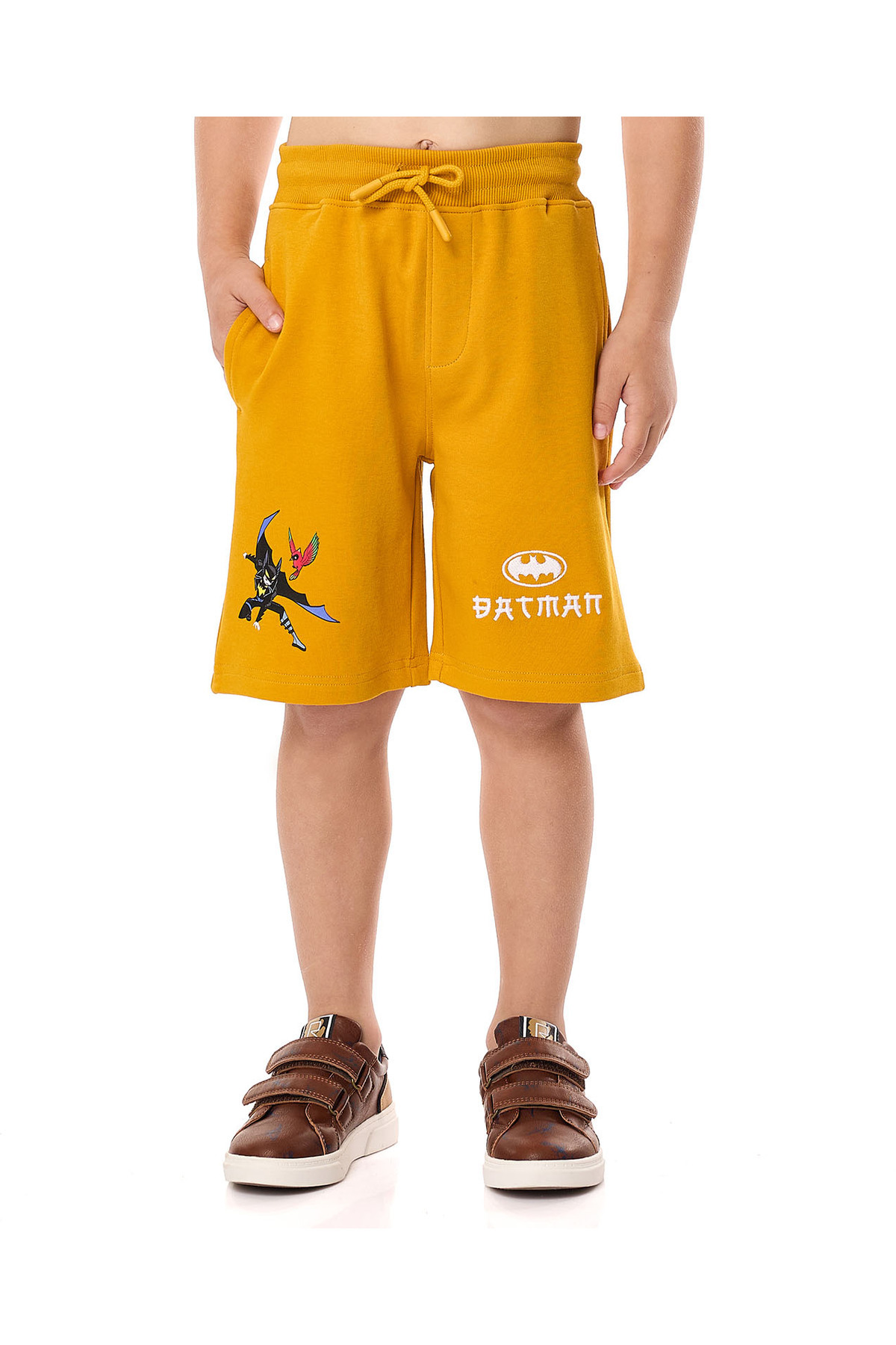 R&B-Batman Print Shorts with Drawstring Waist 2