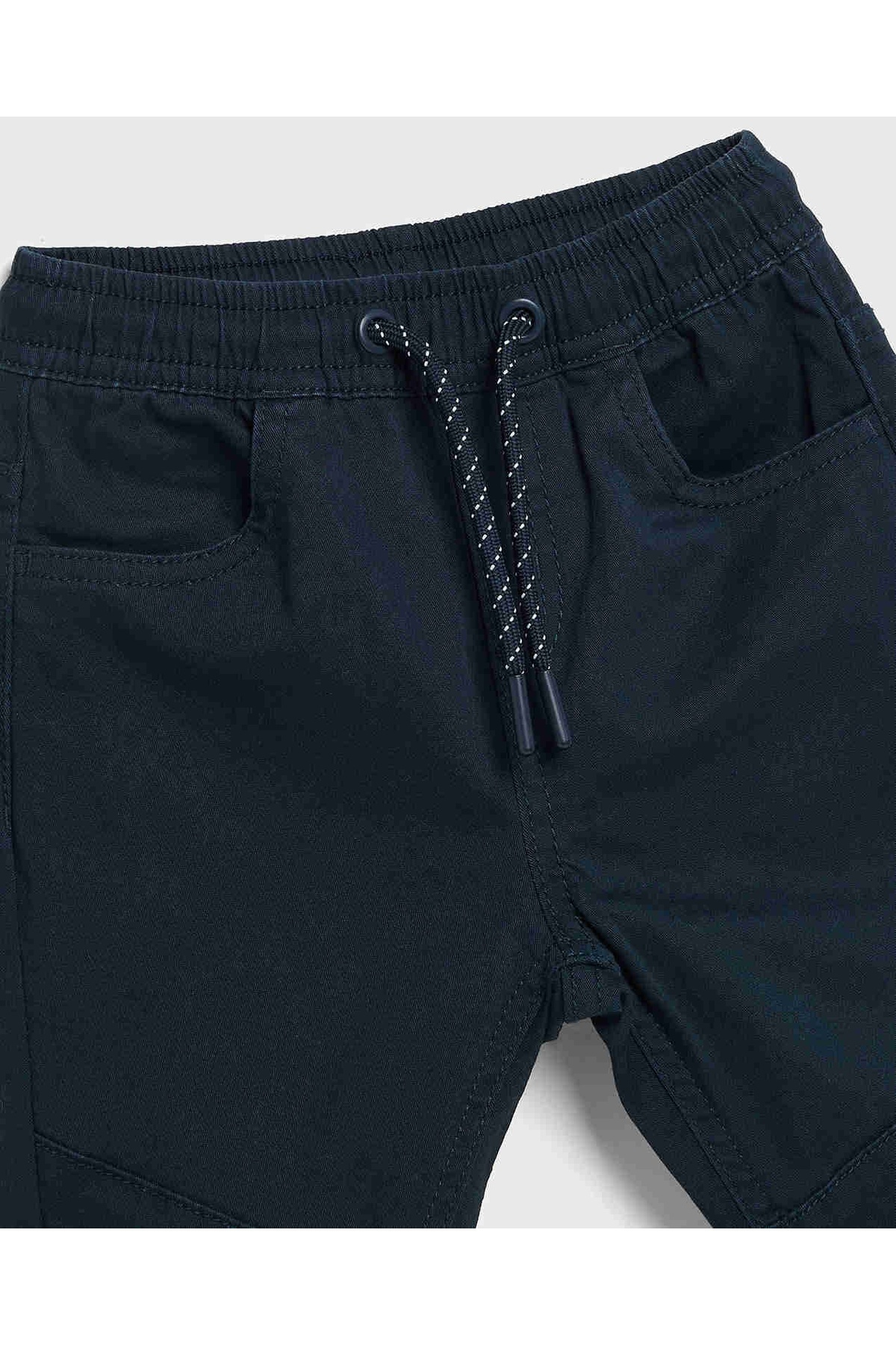 R&B-Solid Jogger Pants with Drawstring Waist 3