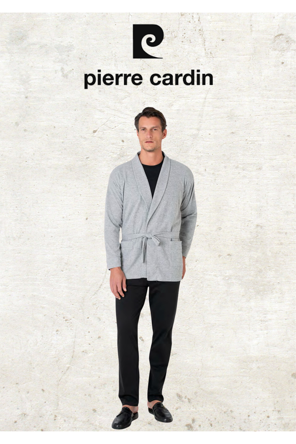 ست پیژامه و لباس خواب مردانه راسته فاق نرمال آستین بلند | پیر کاردین Pierre Cardin OL.PC.5640.02 - تصویر 2