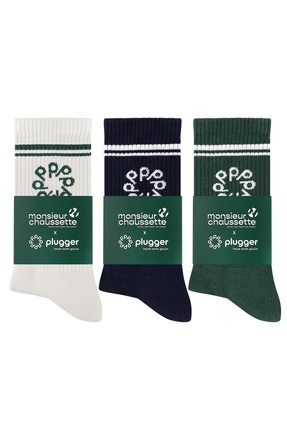 MONSIEUR CHAUSSETTE 3-PACK Plugger Community X Monsieur Chaussette - – Çizgil...