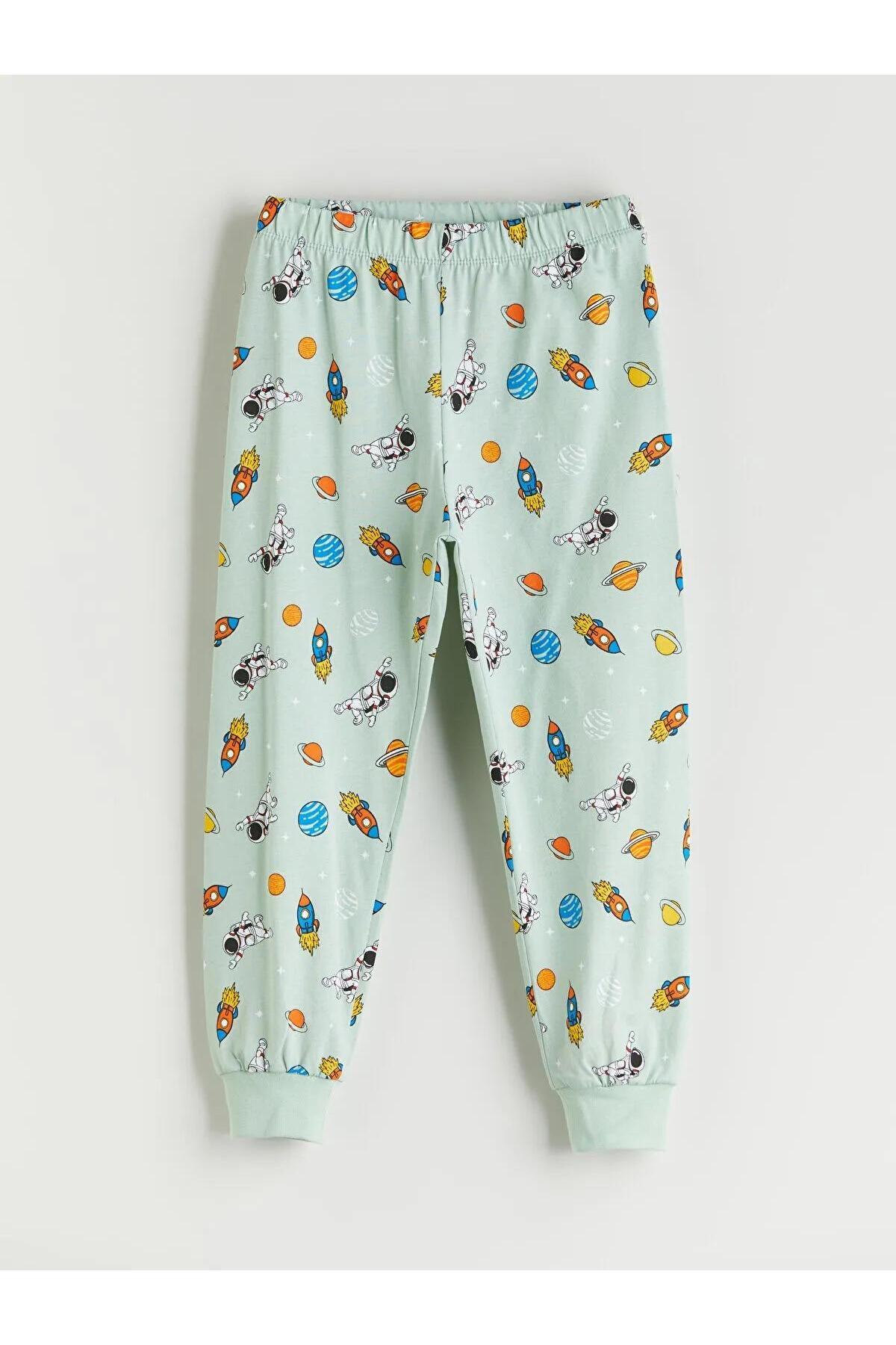 LC Waikiki-Printed Boys' Pajama Set (W5) 4