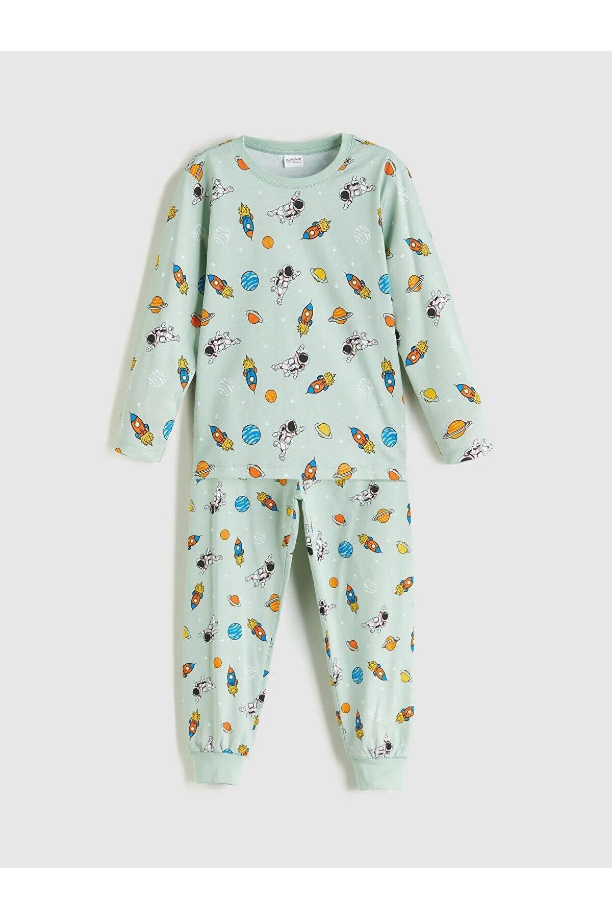 LC Waikiki-Printed Boys' Pajama Set (W5) 1