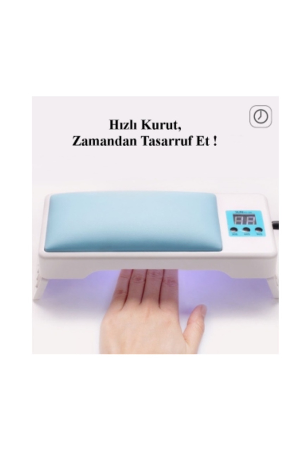 newnet Profesyonel OJE Kurutucu 72 Watt 24 Led Ultraviyole Işık Standı-Zaman Ayarlı-Evde Kullanım — h01 oje kurutucu_AEG_