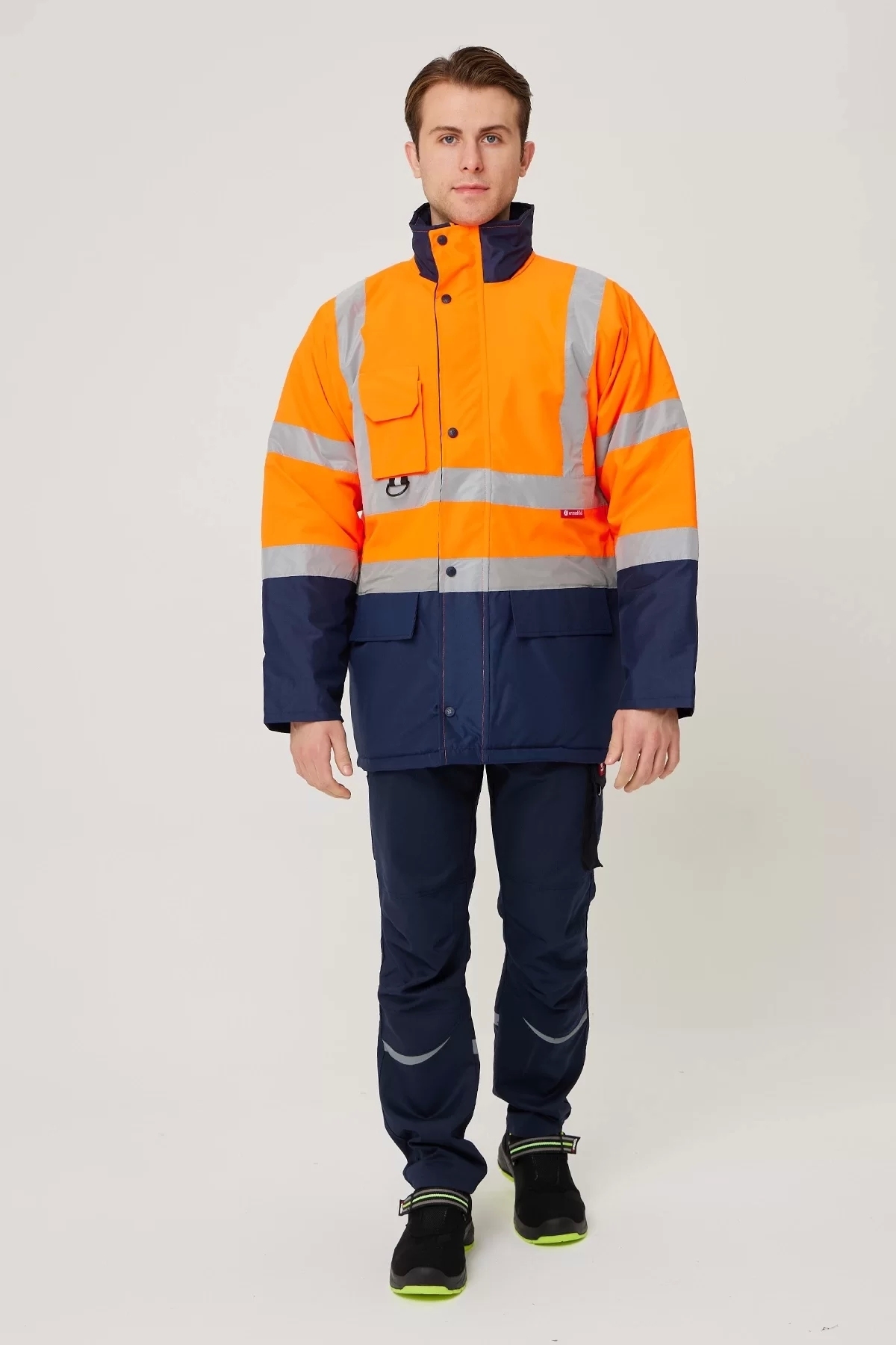 Kışlık İş Güvenliği Parkası Neon EN ISO 13688 20471 343 Linum