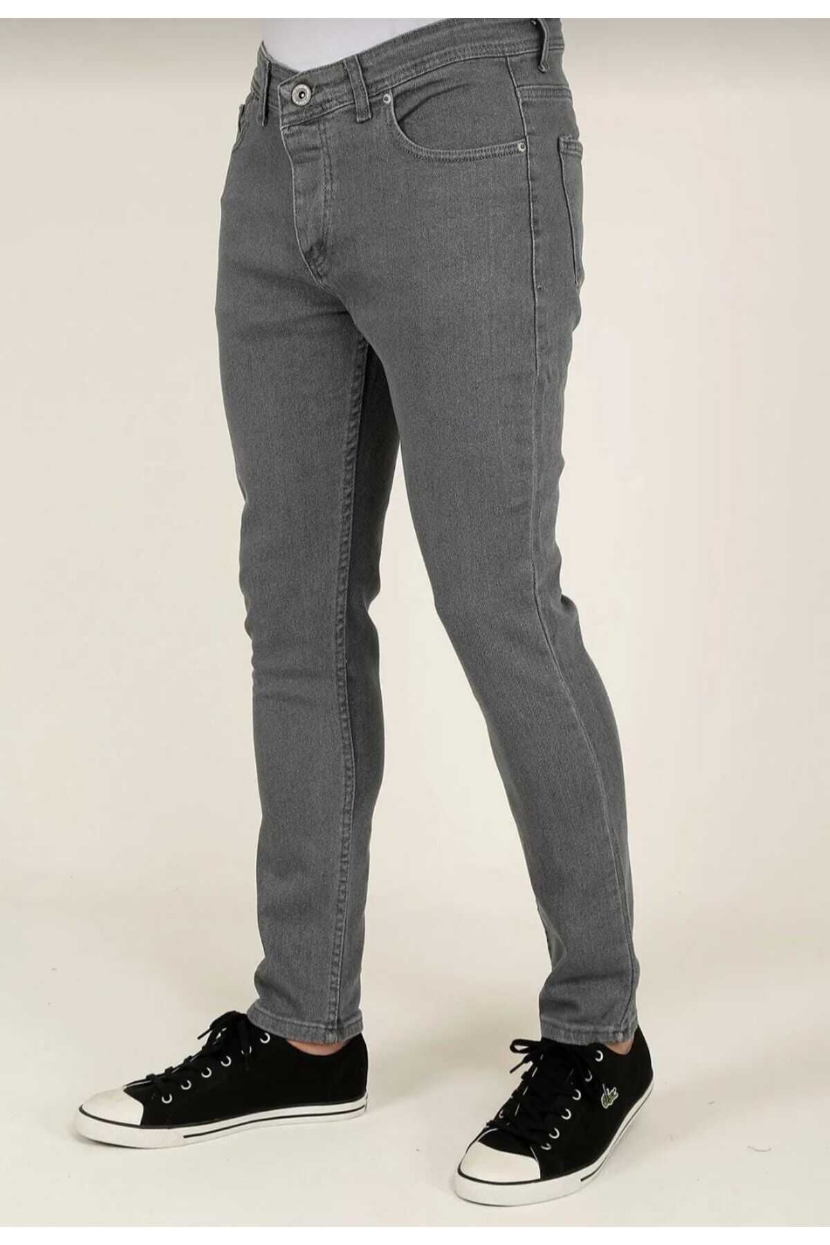 wanted  Erkek Düz Kesim Likralı Erkek Kot Pantolon Erkek Likralı Kot Pantolon - Görsel 2