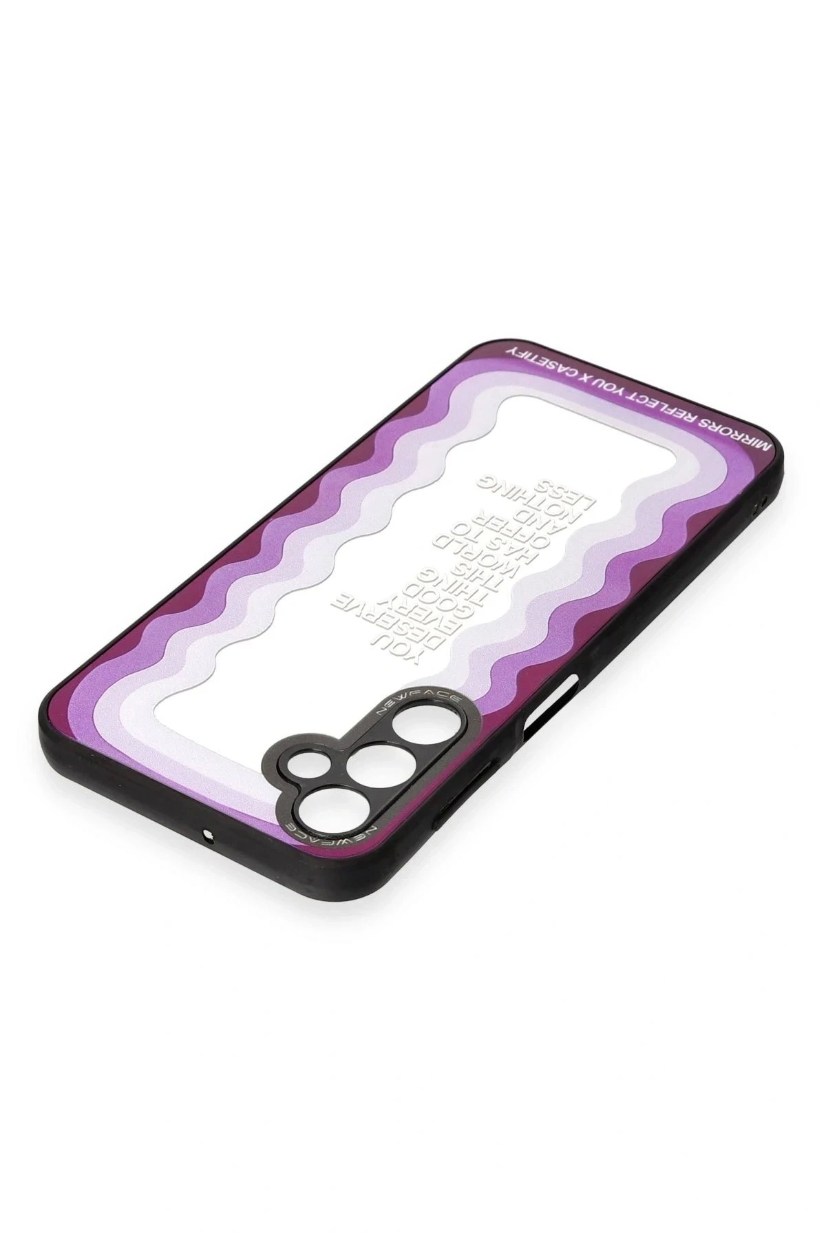 Nemere-Samsung Galaxy A04S Case Mirror Patterned Cover - Mirror - 5 3