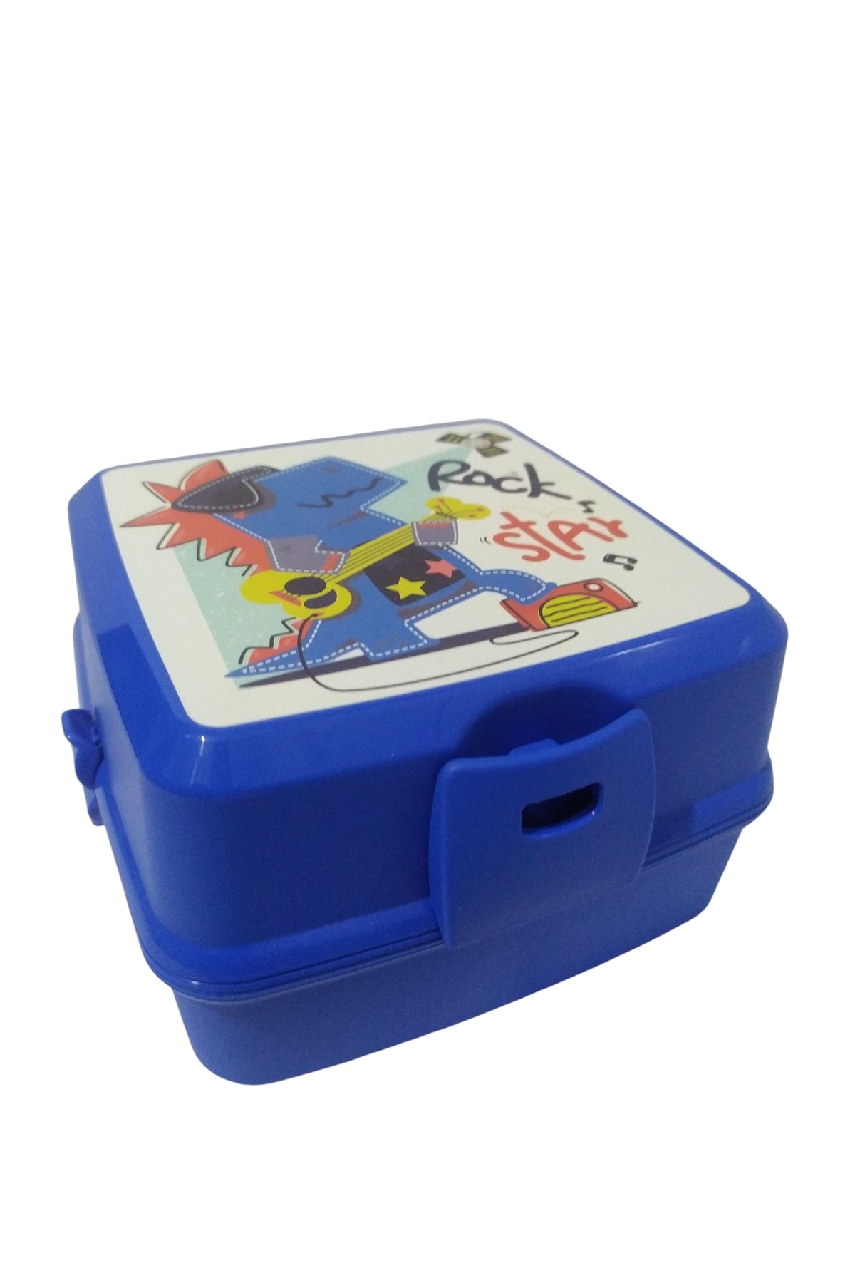 NOVAAVM-Premium 2 Layer Lunch Box 4 Compartments Fork and Spoon Patterned 1