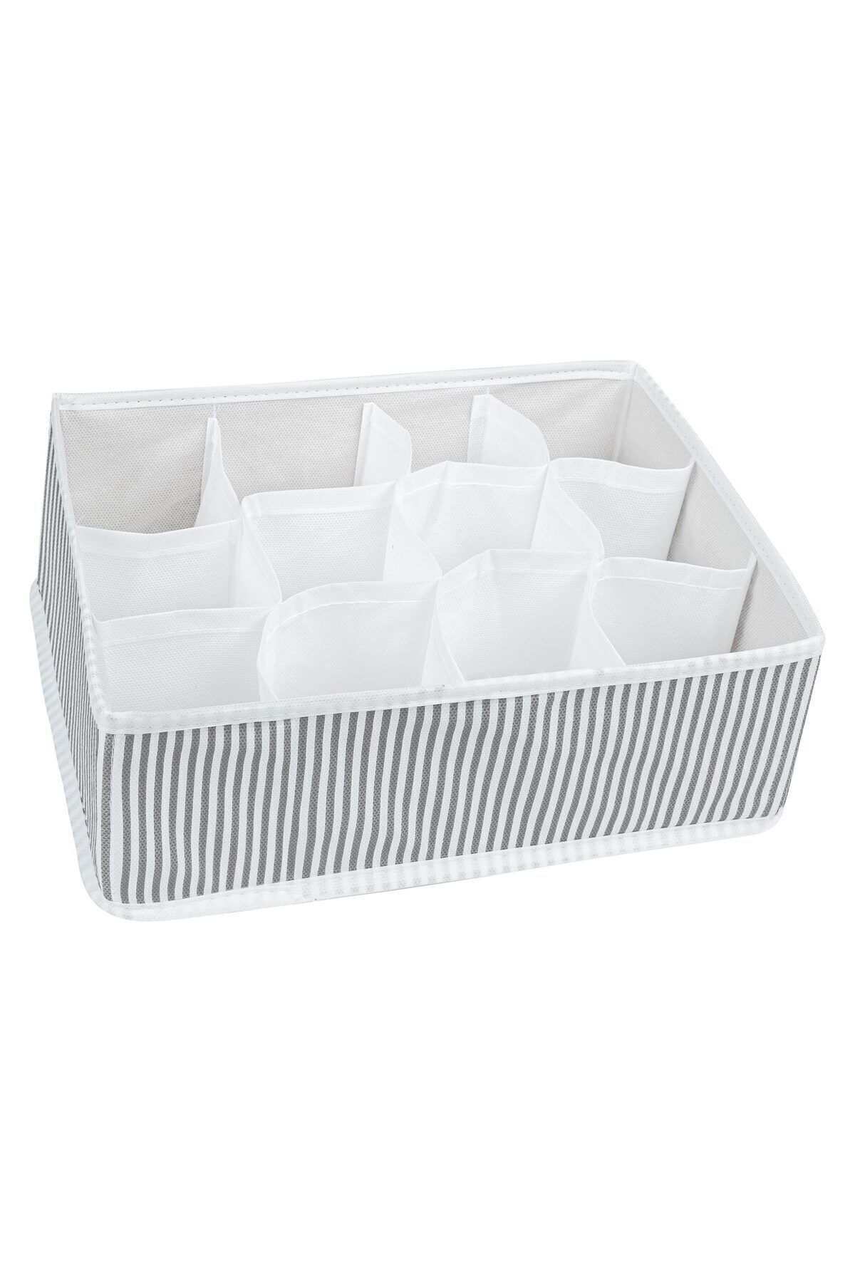 Mikasso 12 Bölmeli Çok Amaçlı Organizer (HAVLU-ÇORAP- İÇ ÇAMAŞIRI- KRAVAT VB.)- Çekmece Organizeri 31x25x25 fotoğrafı 4 (önizleme)