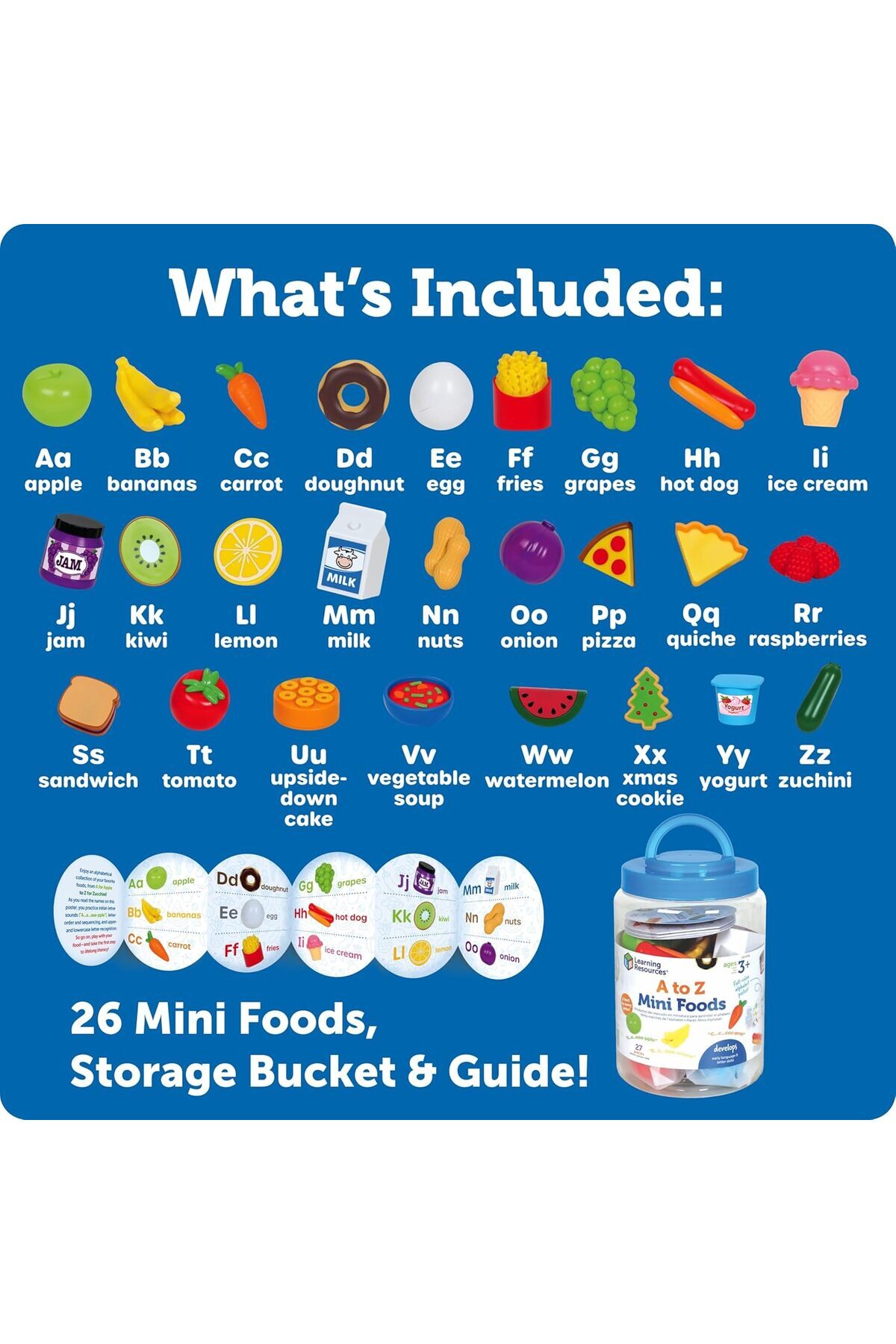 Learning Resources-ABC Food Educational Game - Learn the Alphabet through Interactive Toys 2