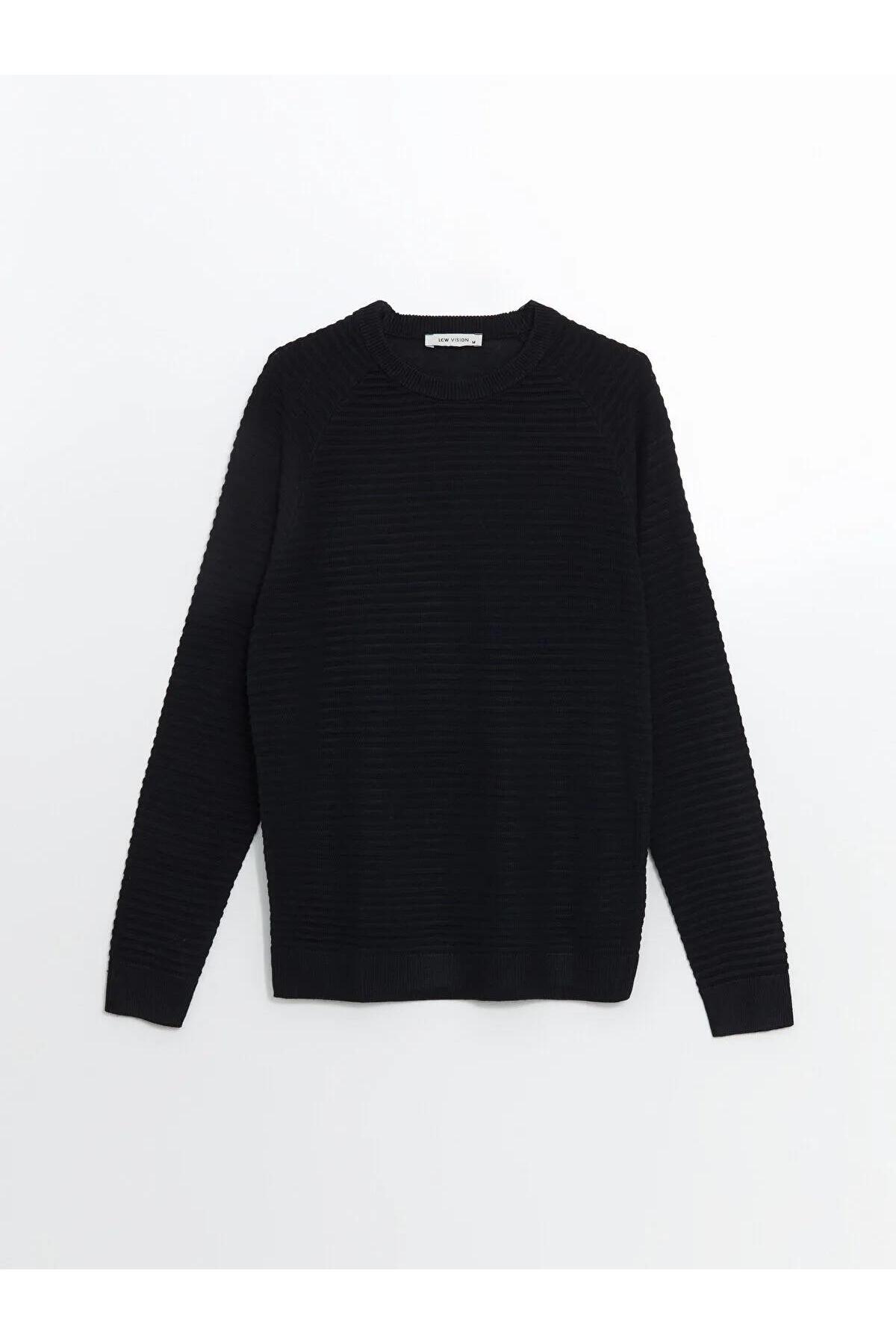 ال سی وایکیکی ژاکت بافتنی مردانه یقه گرد LCW (W5)