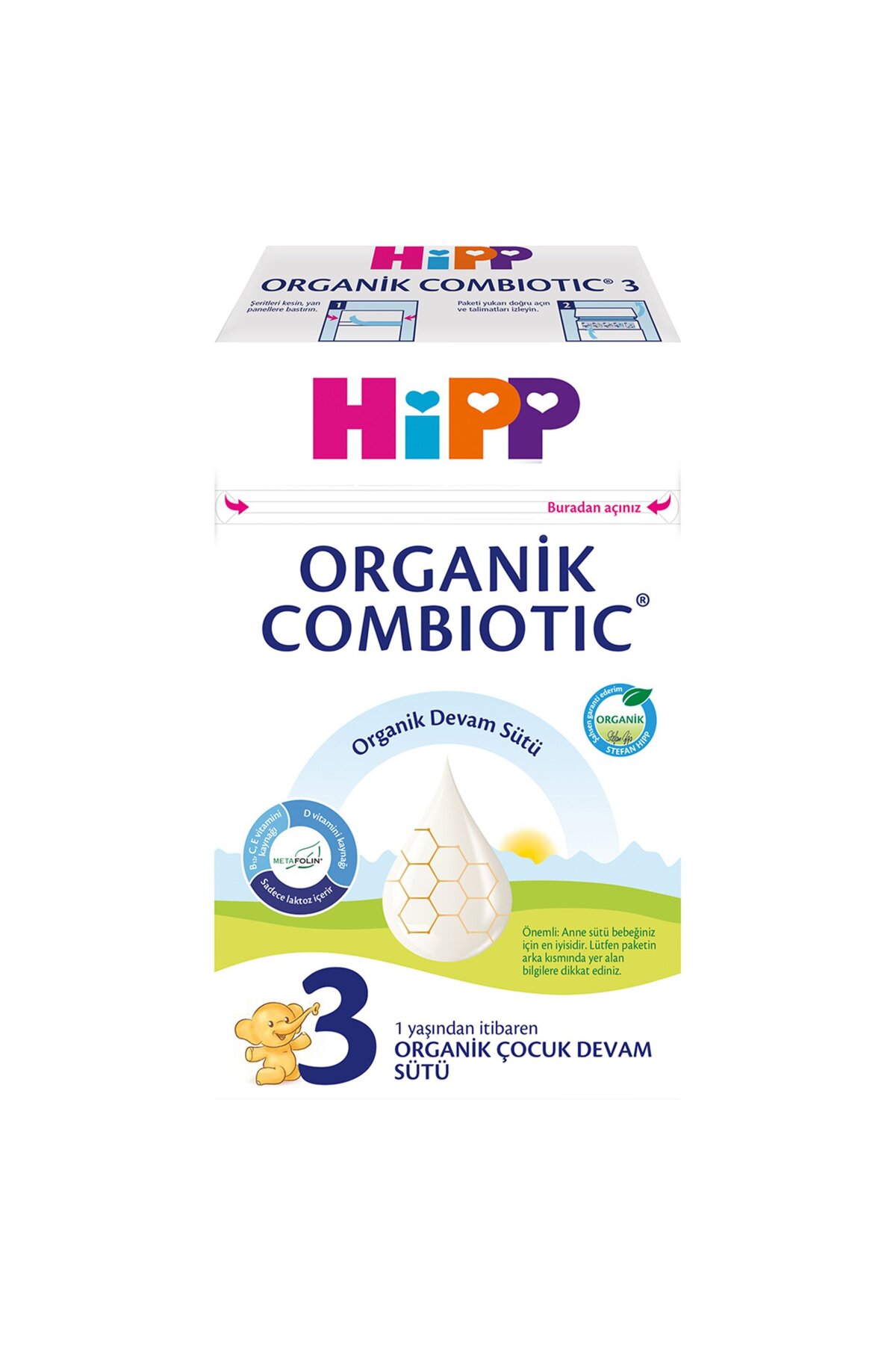 Hipp 3 Organik Combiotic Devam Sütü 600 G x 4 Adet fotoğrafı 2 (önizleme)