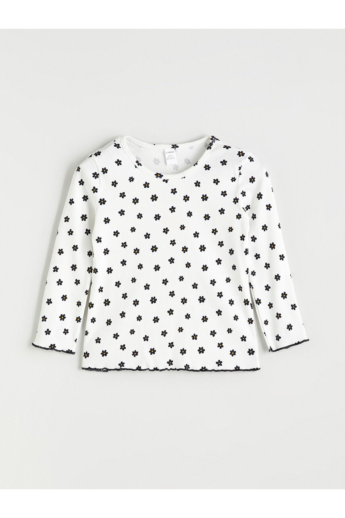 ال سی وایکیکی تی‌شرت دخترانه یقه گرد خالدار LCW (W5)