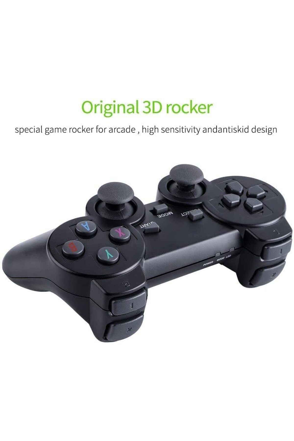 Generic-Classic M8 Game Stick 4K Game Console with Two 2.4G Wireless Gamepads Dual Players HDMI Output Built 5