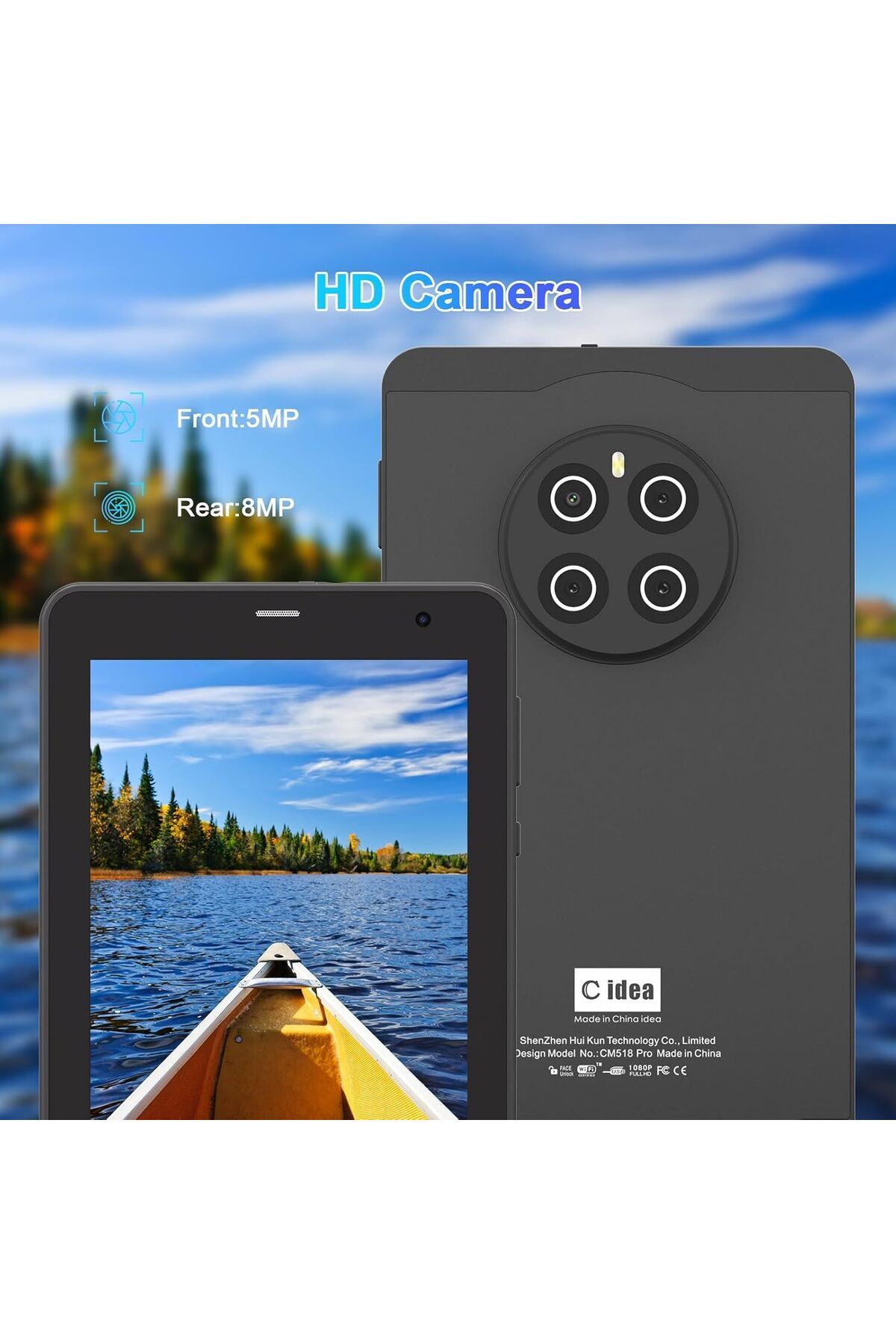 CIDEA-📱 C Idea 7” Android 13 Tablet | 8GB + 512GB | SIM + WiFi | Stylus & Case Included | CM518 Pro 6