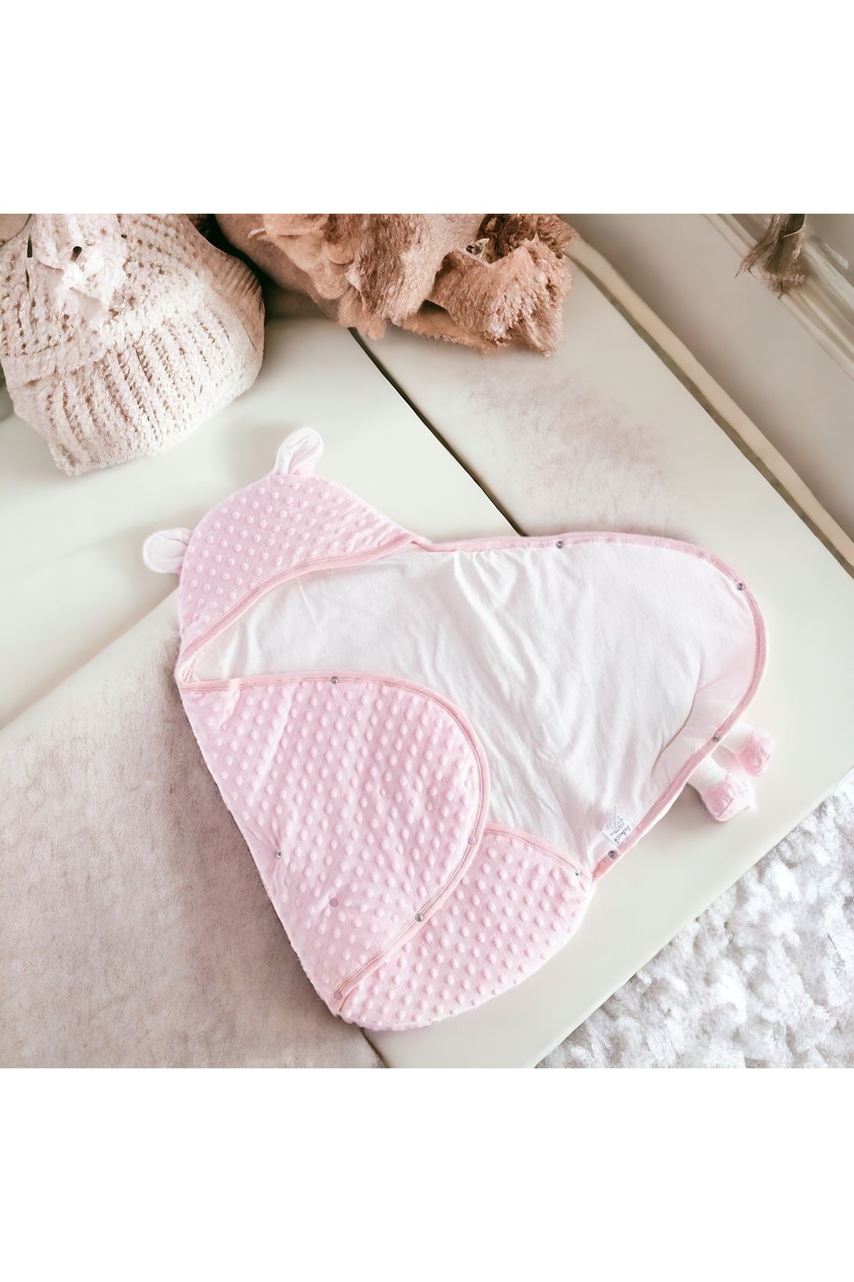 Allmart 4'lü Doğum Seti (Çıtçıtlı Nohut Kundak, Bebek Bakım Sırt ve Omuz Çantası, Portbebe Bebek Taşıyıcı) fotoğrafı 3 (önizleme)