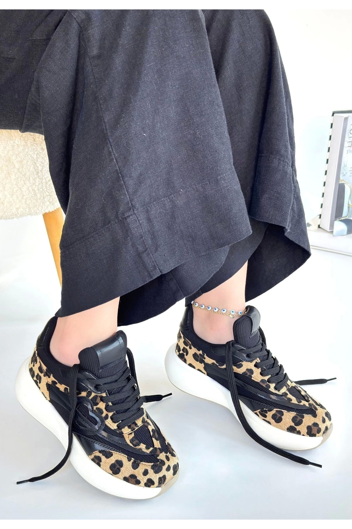 Bosel Kendy Leopar Nubuk Spor Ayakkabı